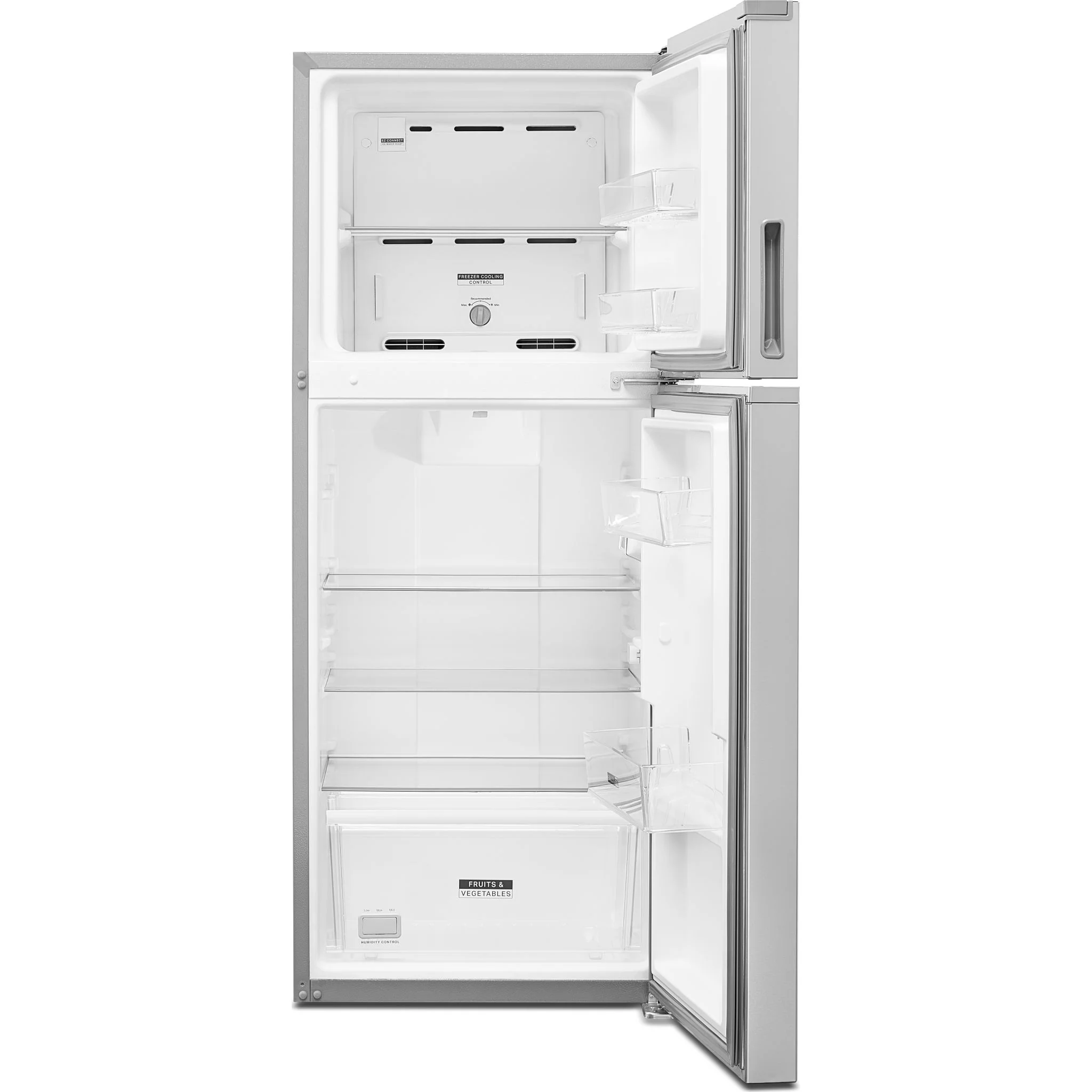 Whirlpool 24-inch Wide Small Space Top-Freezer Refrigerator - 11.6 cu. ft. -Fingerprint Resistant Stainless (WRT112CZJZ) - Image 5
