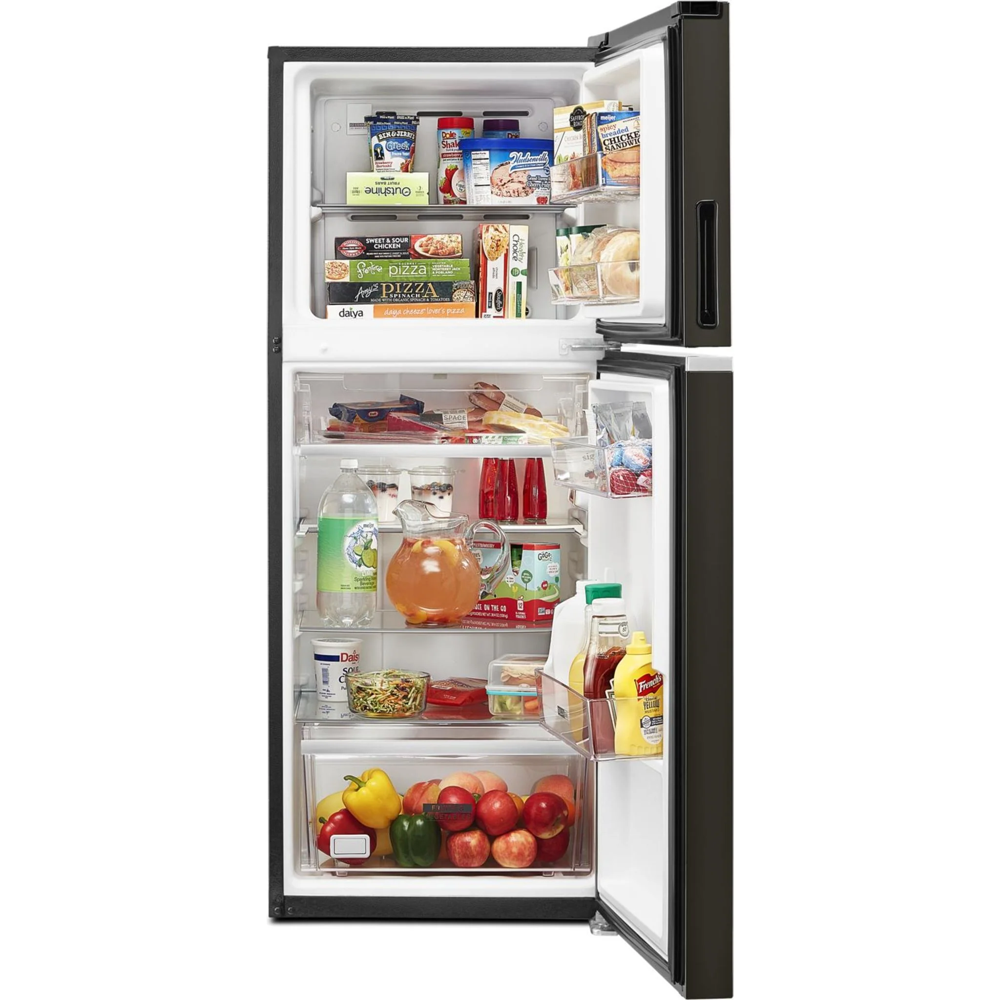 Whirlpool 24-inch Wide Small Space Top-Freezer Refrigerator - 11.6 cu. ft. -Black Stainless Finish (WRT312CZJV) - Image 14
