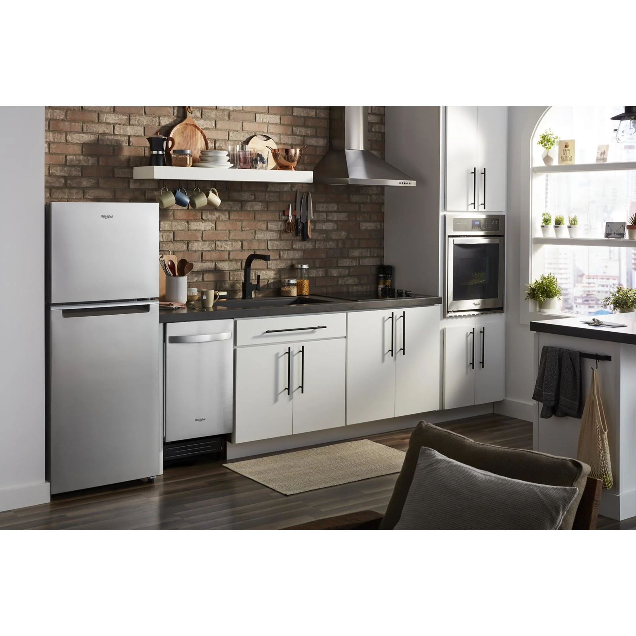 Whirlpool 24-inch Wide Small Space Top-Freezer Refrigerator - 11.6 cu. ft. -Fingerprint Resistant Stainless (WRT312CZJZ) - Image 12