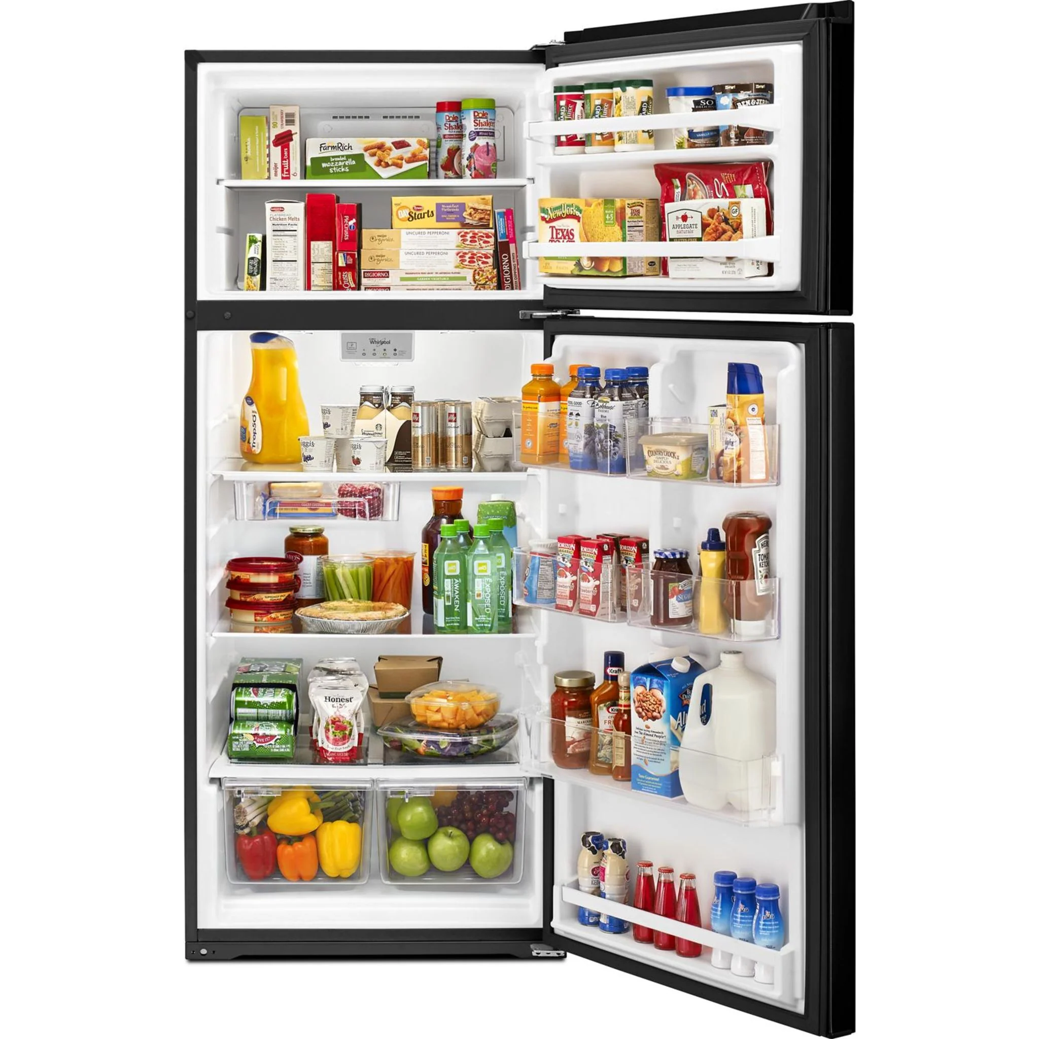 Whirlpool 28-inch Wide Refrigerator Compatible With The EZ Connect Icemaker Kit 18 Cu. Ft. -Black (WRT518SZFB) - Image 15