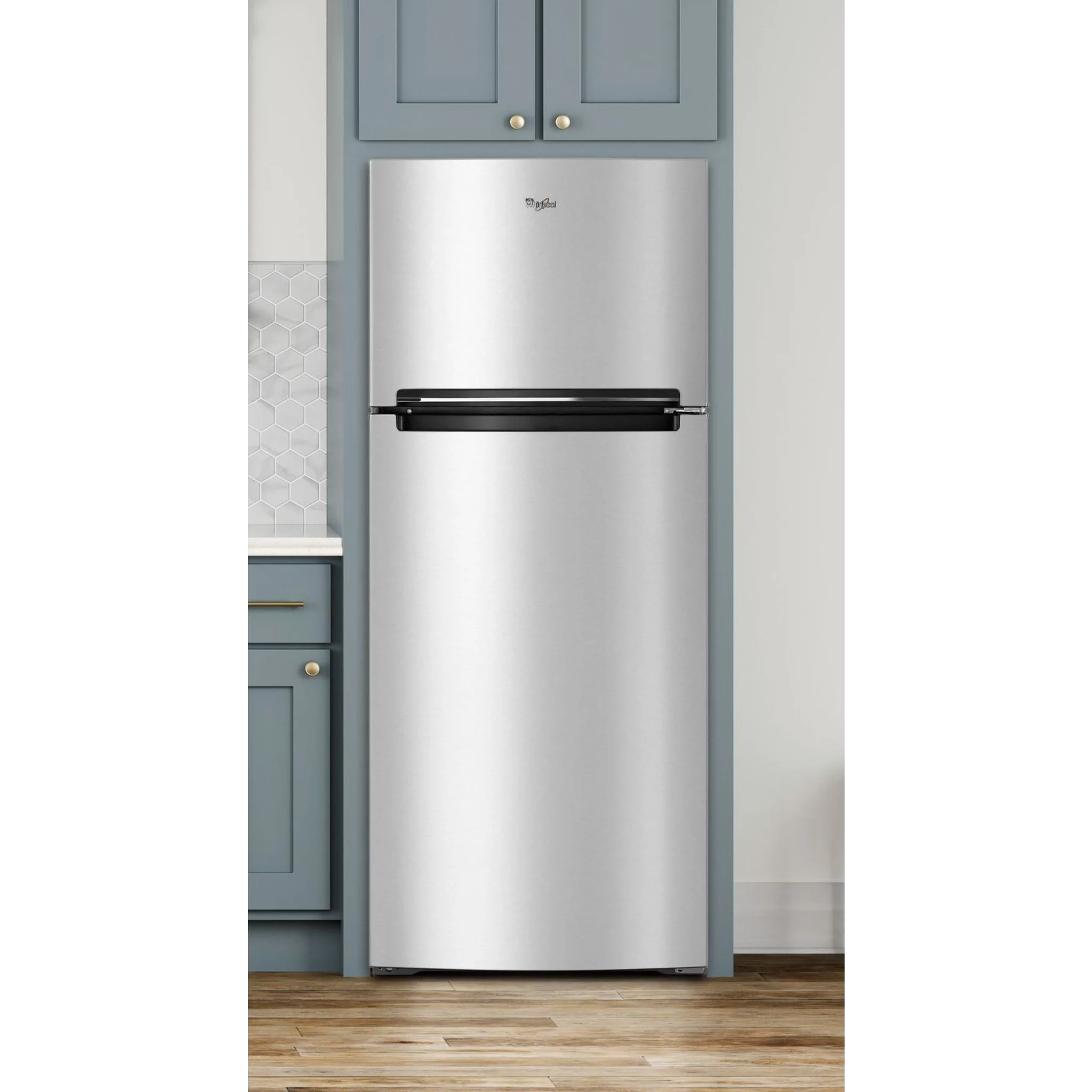 Whirlpool 28-inch Wide Refrigerator Compatible With The EZ Connect Icemaker Kit  18 Cu. Ft. -Print Resist Metallic Steel (WRT518SZFG) - Image 21