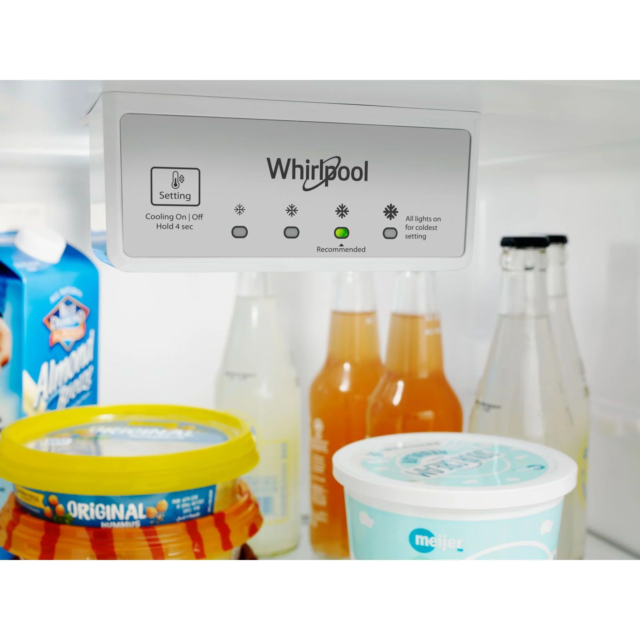Whirlpool 28-inch Wide Refrigerator Compatible With The EZ Connect Icemaker Kit  18 Cu. Ft. -Print Resist Metallic Steel (WRT518SZFG) - Image 22