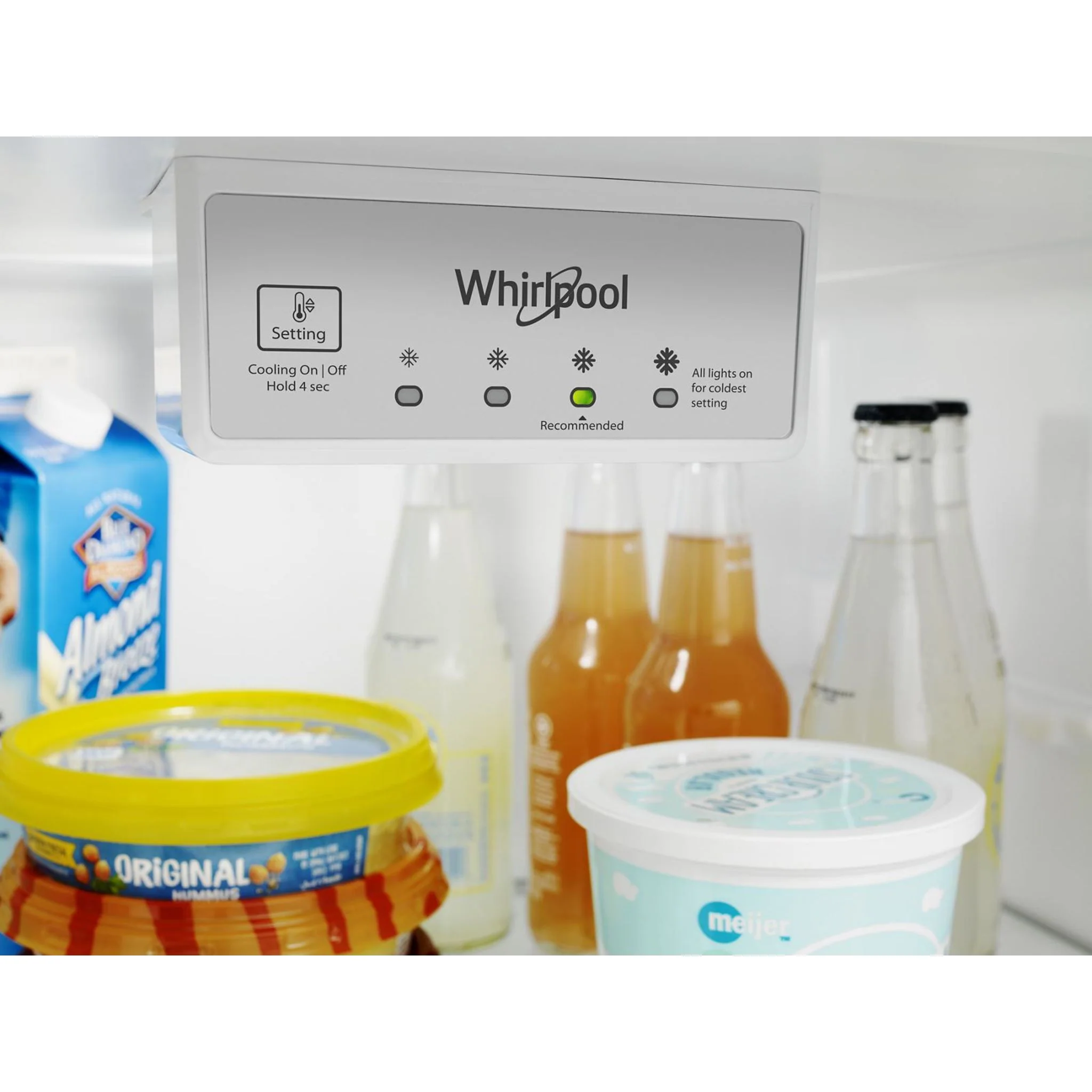 Whirlpool 28-inch Wide Refrigerator Compatible With The EZ Connect Icemaker Kit  18 Cu. Ft. -Print Resist Metallic Steel (WRT518SZFG) - Image 23