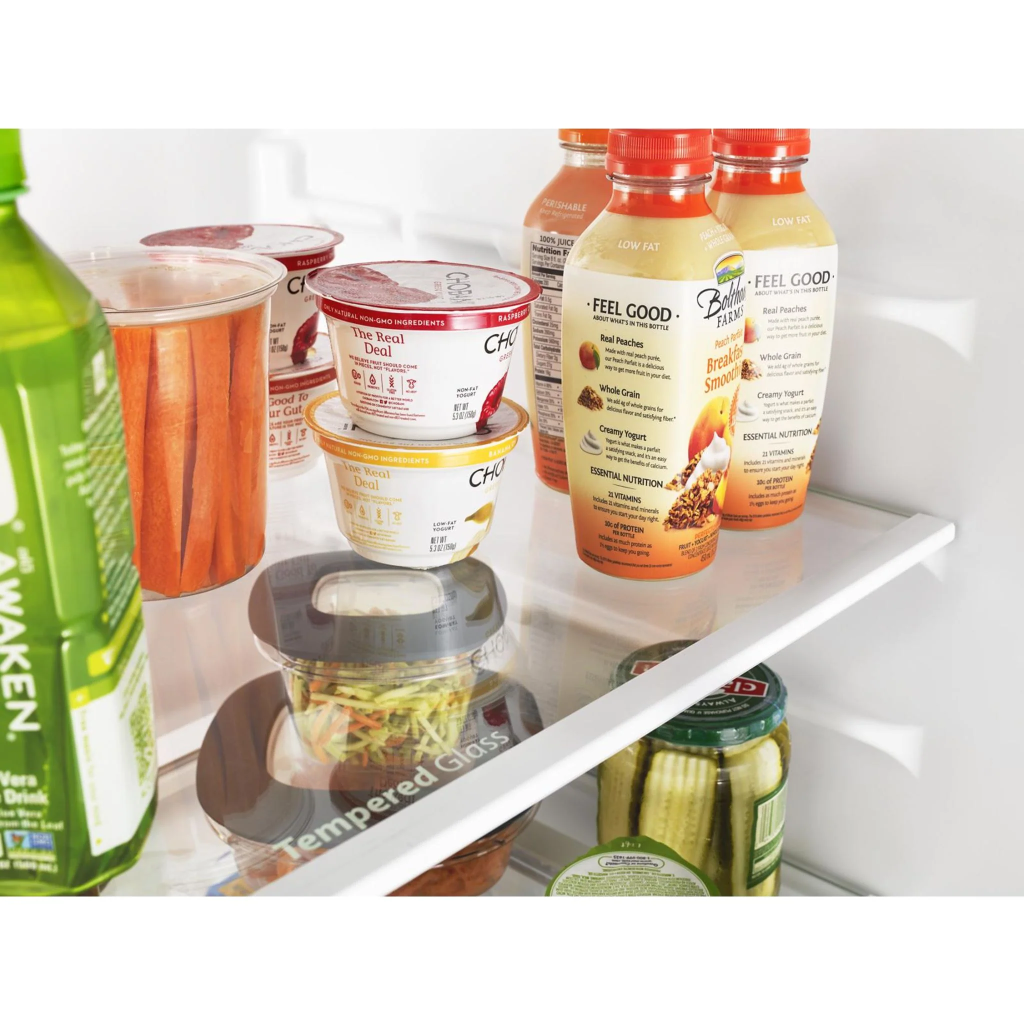 Whirlpool 28-inch Wide Refrigerator Compatible With The EZ Connect Icemaker Kit  18 Cu. Ft. -Print Resist Metallic Steel (WRT518SZFG) - Image 27