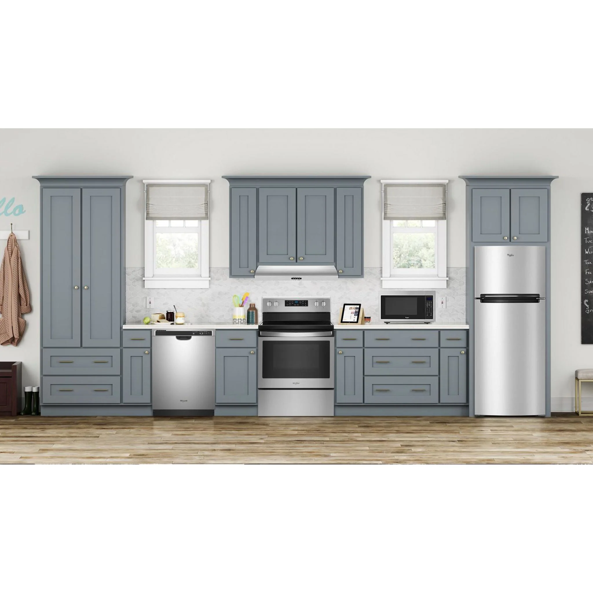 Whirlpool 28-inch Wide Refrigerator Compatible With The EZ Connect Icemaker Kit  18 Cu. Ft. -Print Resist Metallic Steel (WRT518SZFG) - Image 30