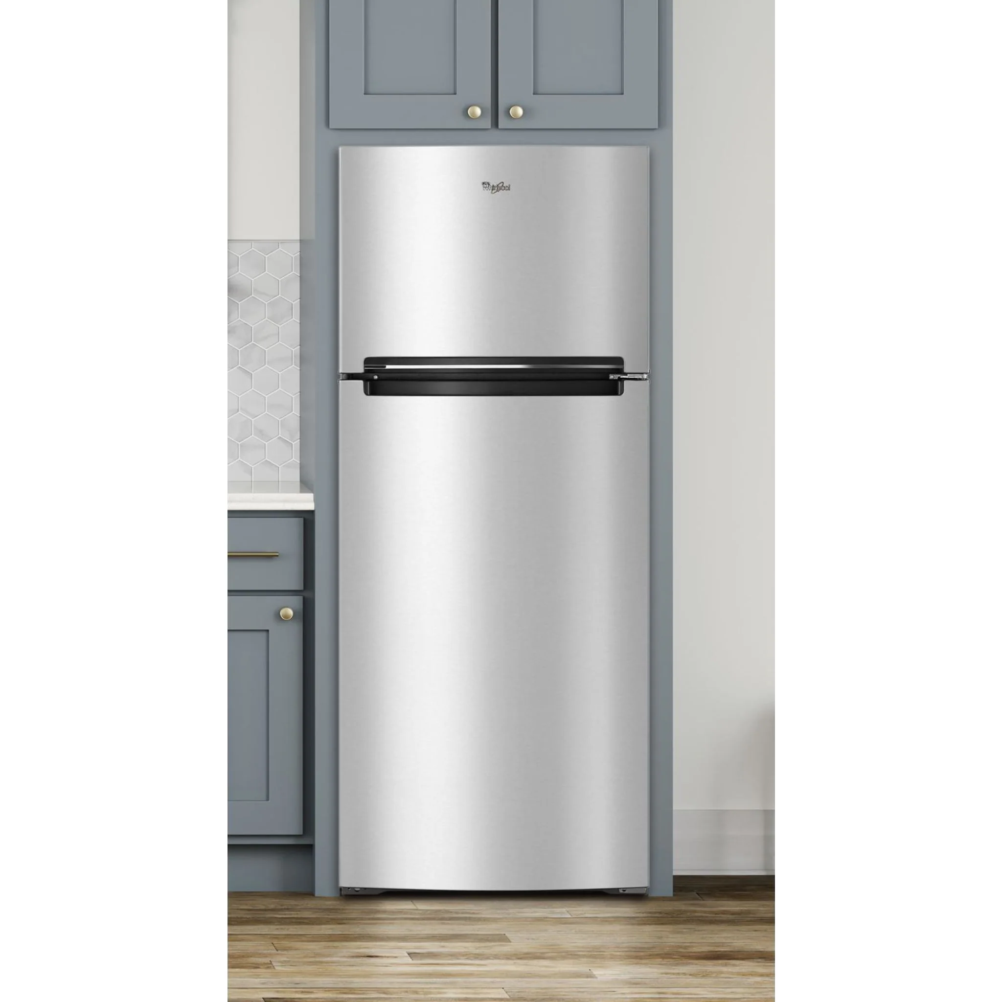 Whirlpool 28-inch Wide Refrigerator Compatible With The EZ Connect Icemaker Kit  18 Cu. Ft. -Print Resist Metallic Steel (WRT518SZFG) - Image 33
