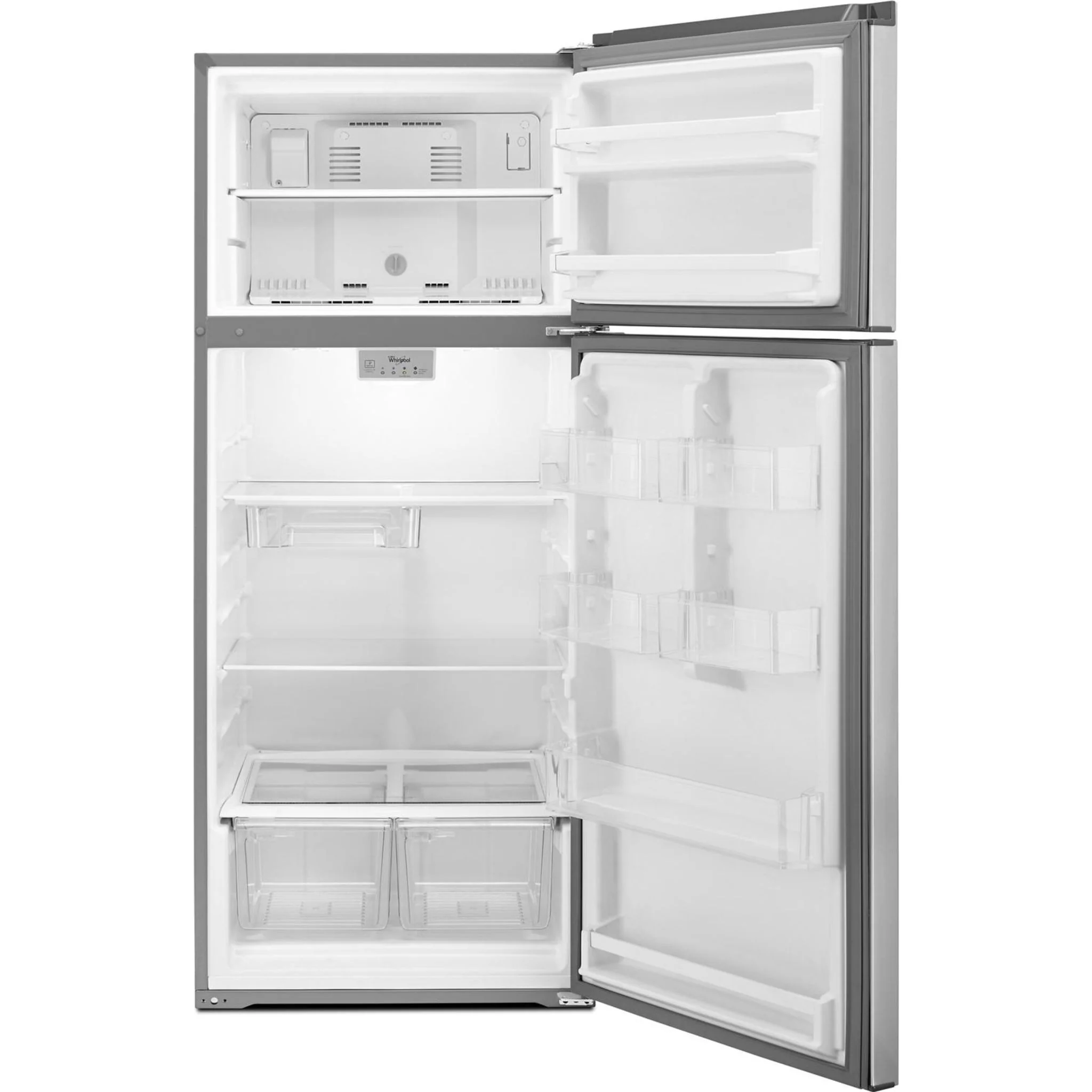 Whirlpool 28-inch Wide Refrigerator Compatible With The EZ Connect Icemaker Kit  18 Cu. Ft. -Stainless Steel (WRT518SZFM) - Image 16