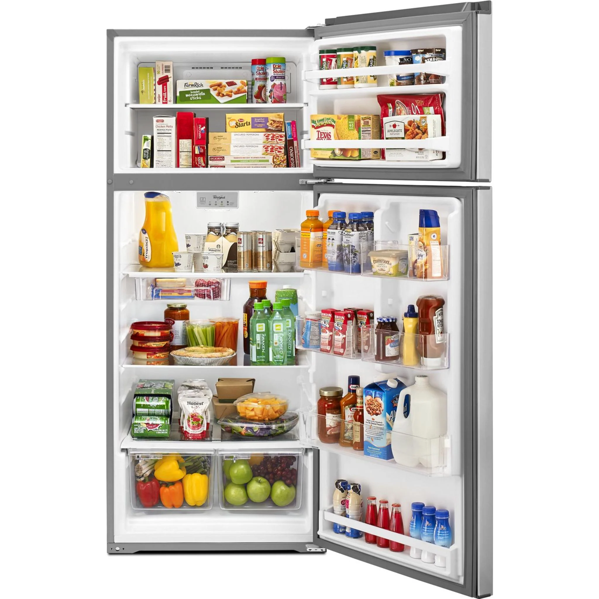 Whirlpool 28-inch Wide Refrigerator Compatible With The EZ Connect Icemaker Kit  18 Cu. Ft. -Stainless Steel (WRT518SZFM) - Image 17