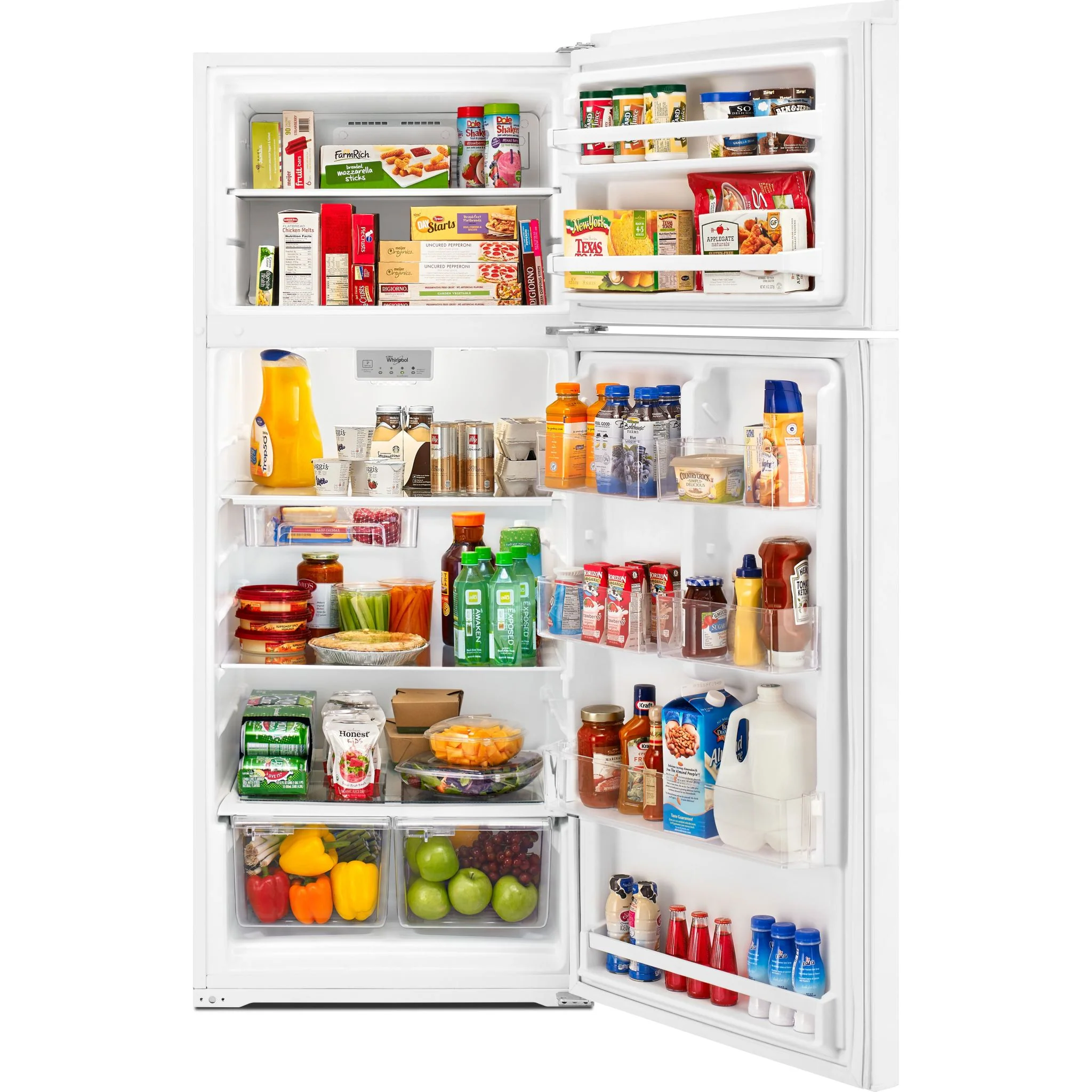 Whirlpool 28-inch Wide Refrigerator Compatible With The EZ Connect Icemaker Kit 18 Cu. Ft. -White (WRT518SZFW) - Image 4