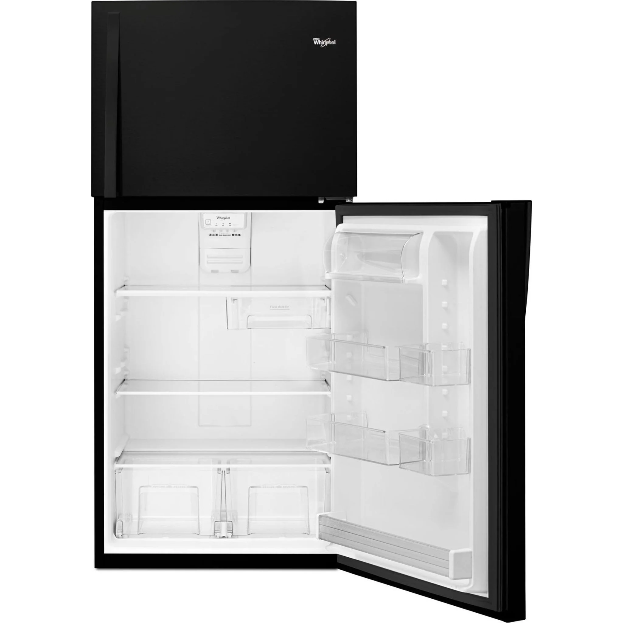 Whirlpool 30" Wide Top-Freezer Refrigerator - EZ Connect Icemaker Kit Compatible- 19.2 cu.ft. - Black (WRT519SZDB) - Image 18
