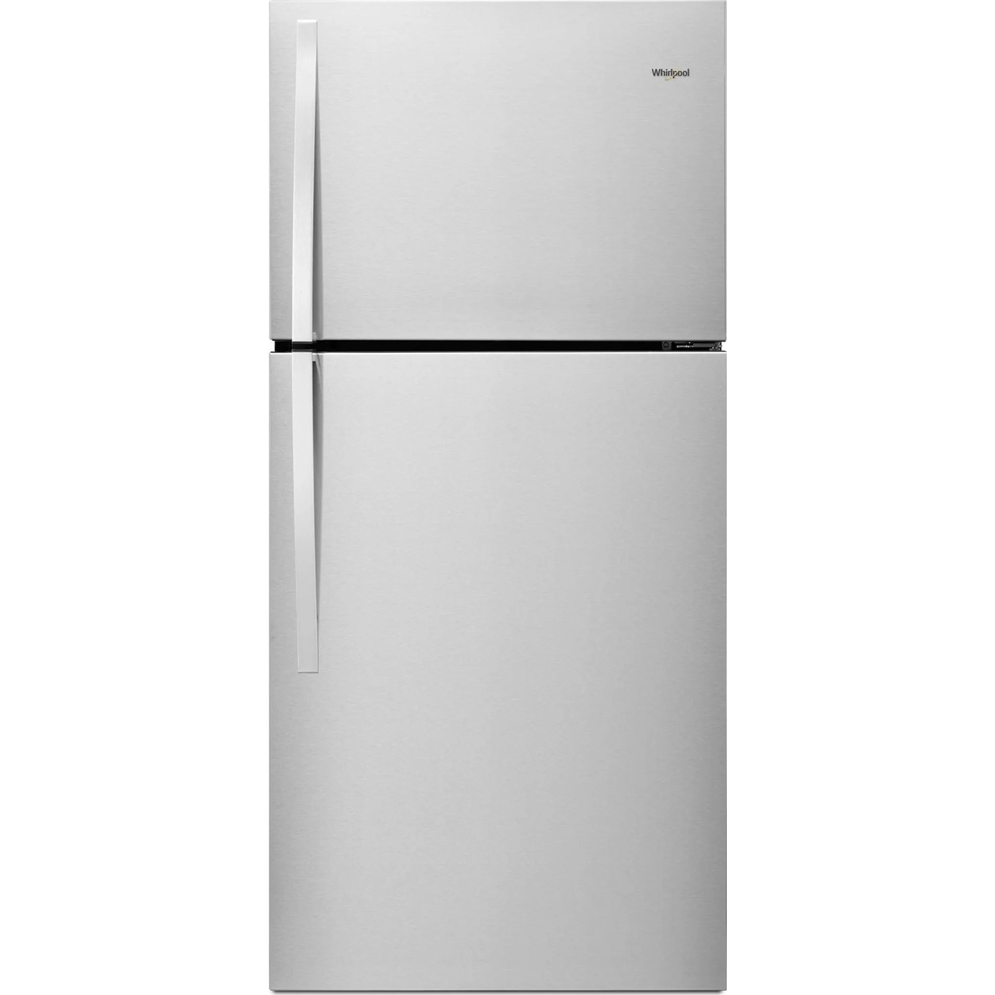 Whirlpool  30" Wide Top-Freezer Refrigerator - EZ Connect Icemaker Kit Compatible- 19.2 cu.ft. - Monochromatic Stainless Steel (WRT519SZDM) - Image 3
