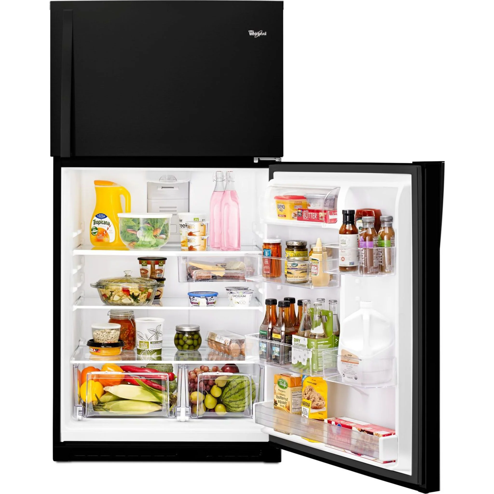 Whirlpool 33" Wide Top-Freezer Refrigerator with Optional EZ Connect Icemaker Kit -Black (WRT541SZDB) - Image 16