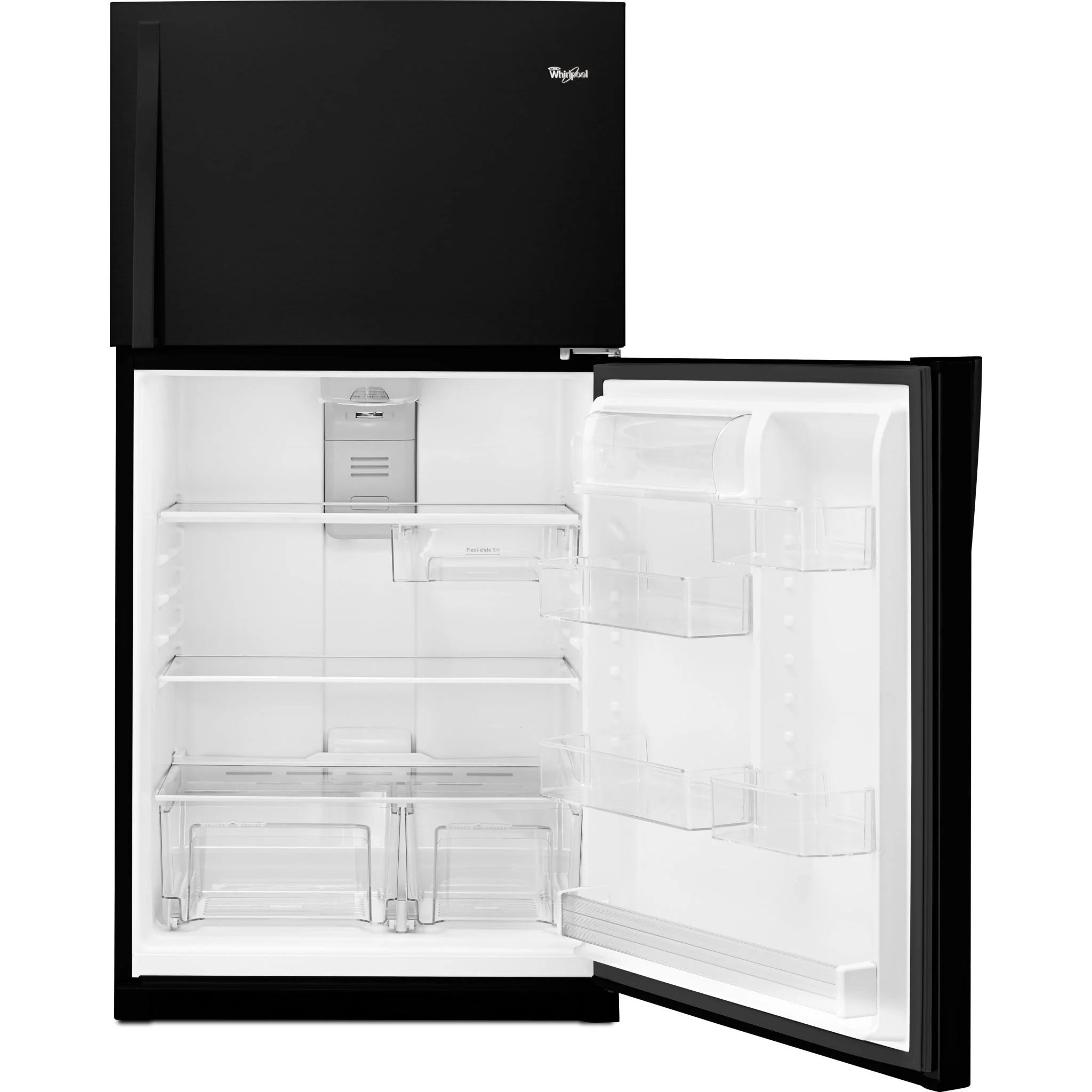 Whirlpool 33" Wide Top-Freezer Refrigerator with Optional EZ Connect Icemaker Kit -Black (WRT541SZDB) - Image 3