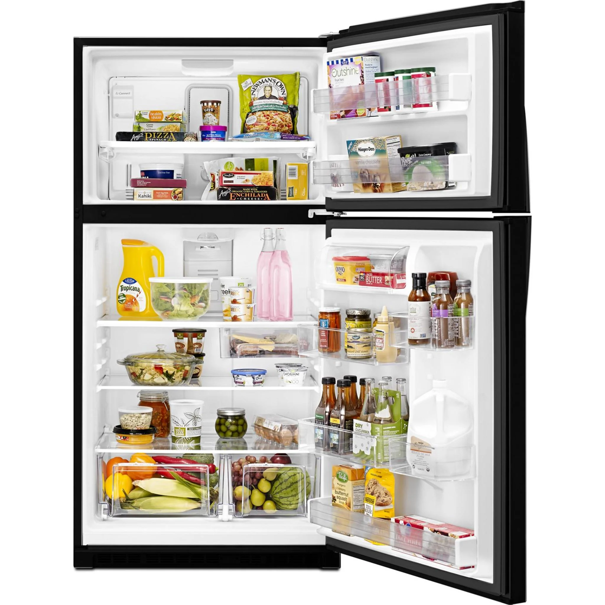 Whirlpool 33" Wide Top-Freezer Refrigerator with Optional EZ Connect Icemaker Kit -Black (WRT541SZDB) - Image 31