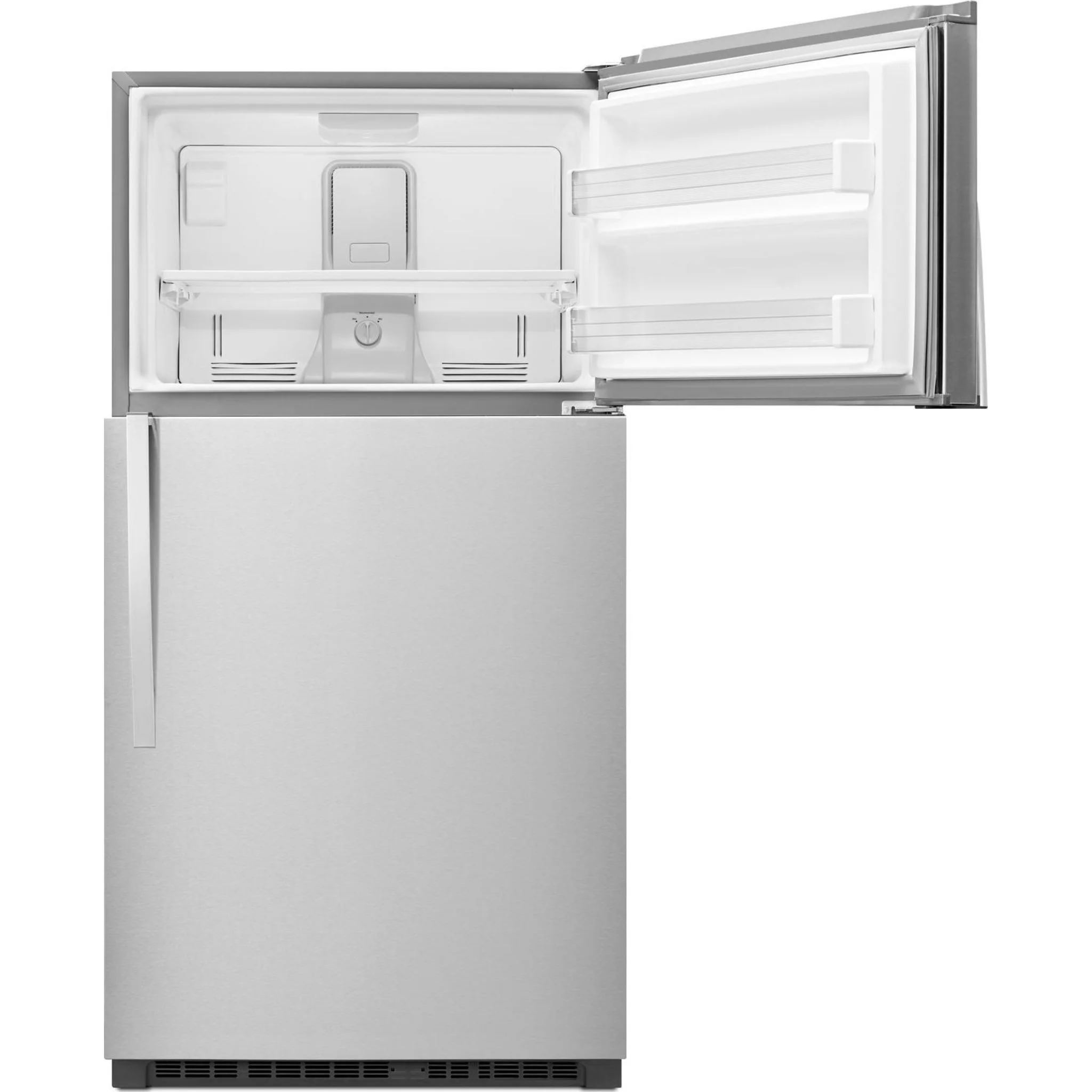 Whirlpool 33" Wide Top-Freezer Refrigerator with Optional EZ Connect Icemaker Kit (Sold Separetely) -Monochromatic Stainless Steel (WRT541SZDM) - Image 15