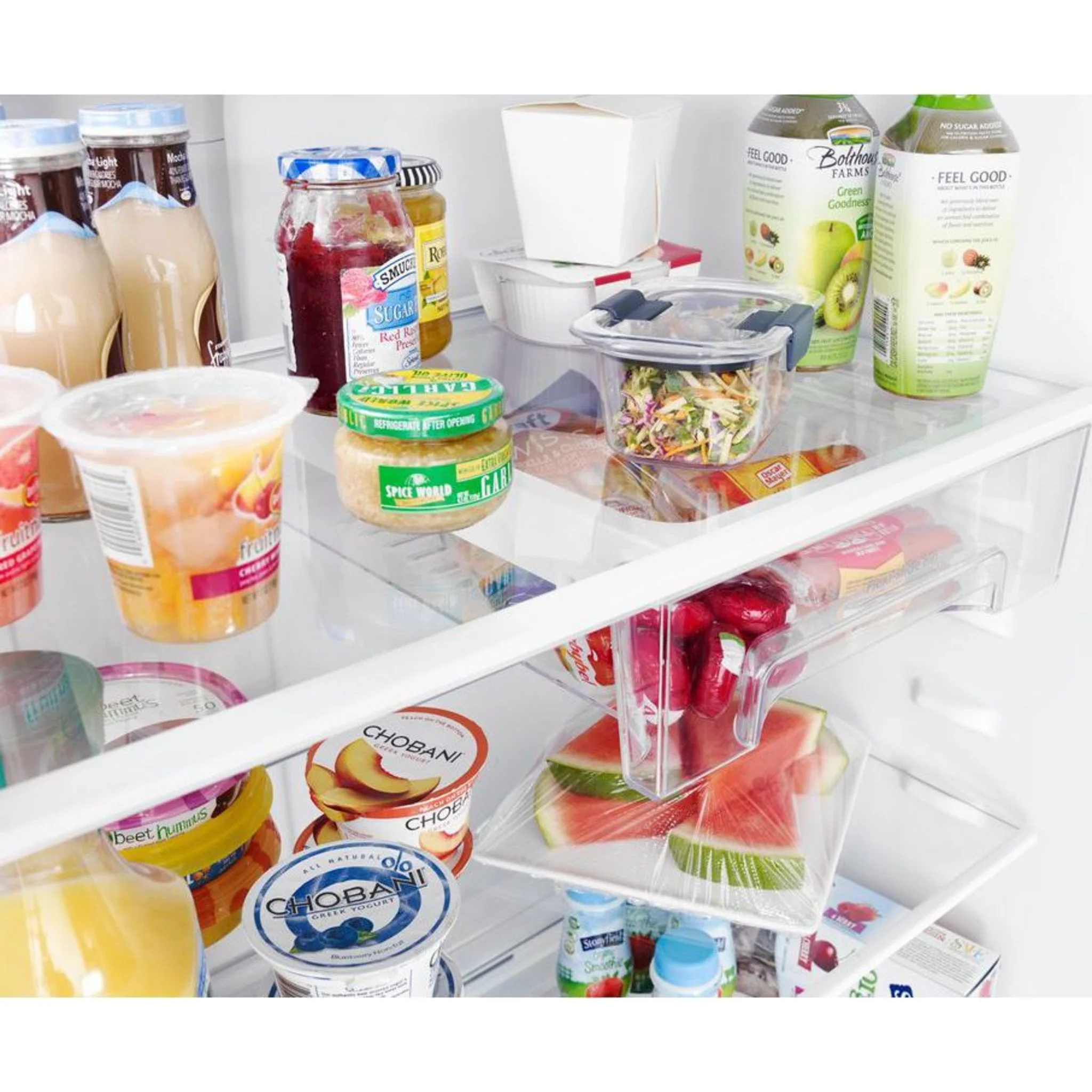Whirlpool 33" Wide Top-Freezer Refrigerator with Optional EZ Connect Icemaker Kit (Sold Separetely) -Monochromatic Stainless Steel (WRT541SZDM) - Image 4