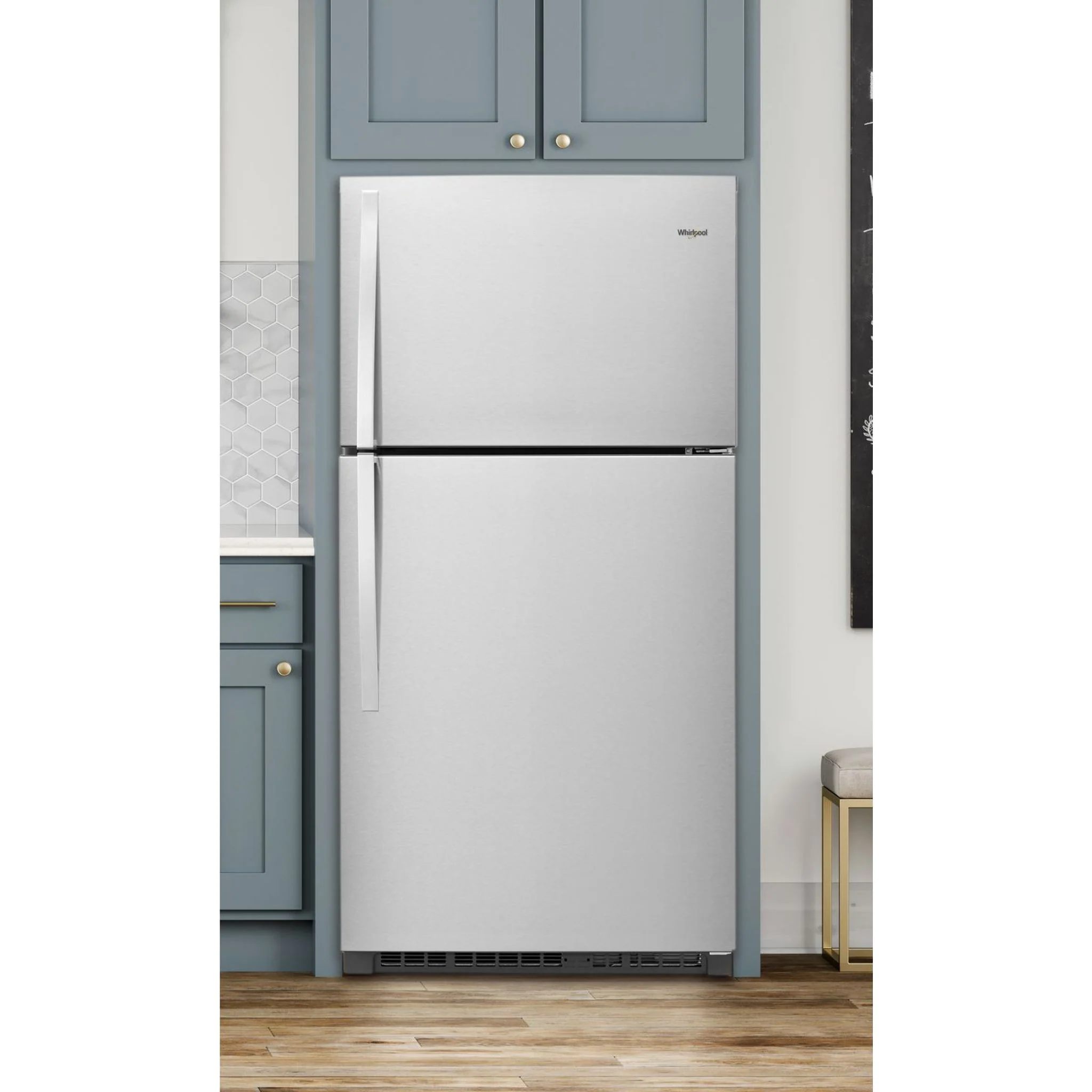 Whirlpool 33-inch Wide Top Freezer Refrigerator - 21 cu. ft. -Fingerprint Resistant Stainless Steel (WRT541SZDZ) - Image 10