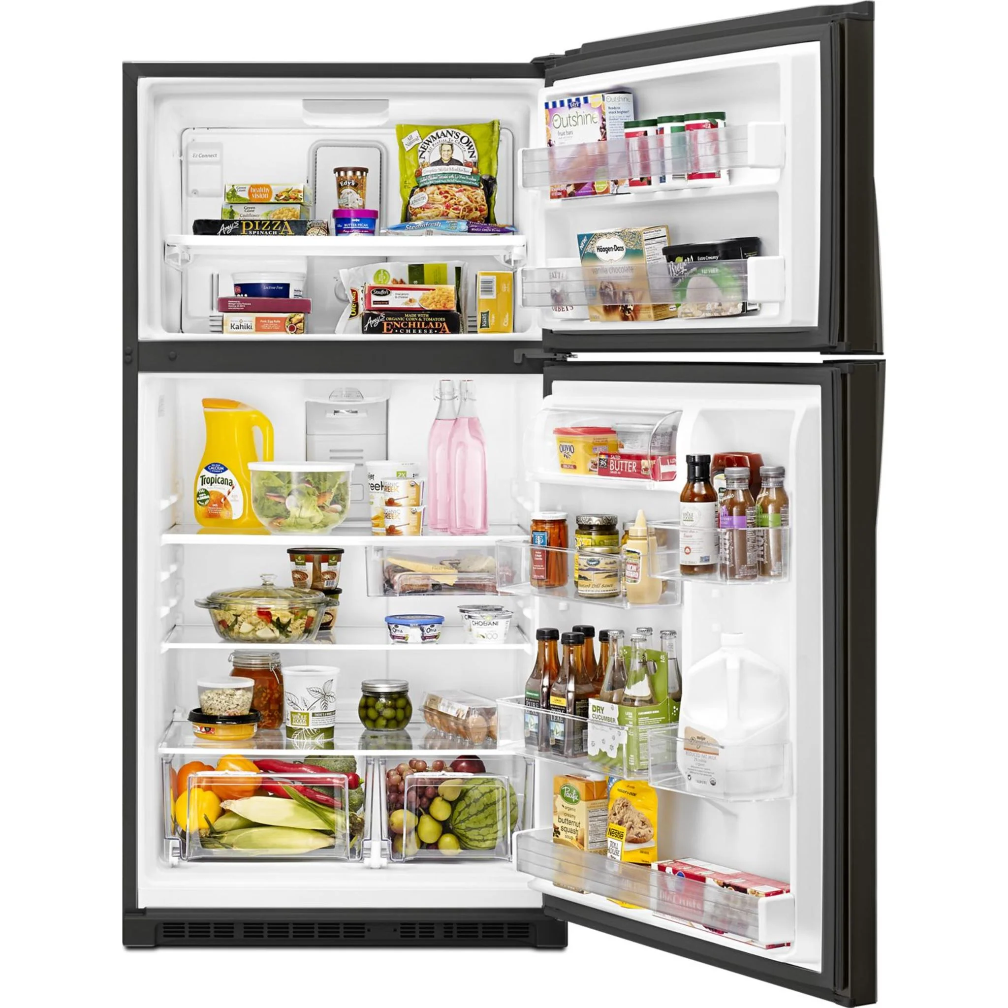 Whirlpool 33-inch Wide Top Freezer Refrigerator - 21 cu. ft. -Black Stainless (WRT541SZHV) - Image 23
