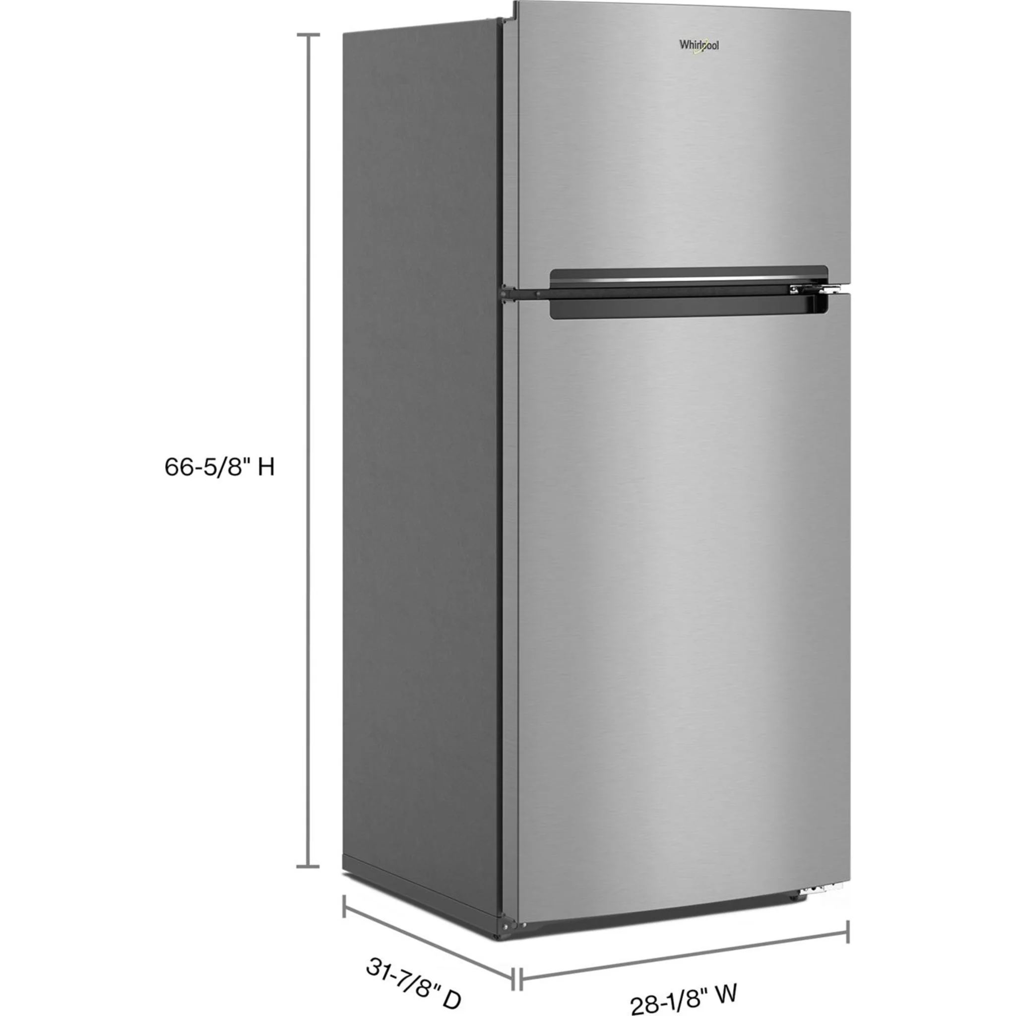 Whirlpool 28-inch Wide Top-Freezer Refrigerator - 16.3 Cu. Ft. -Dolos Steel (WRTX5028PM) - Image 11
