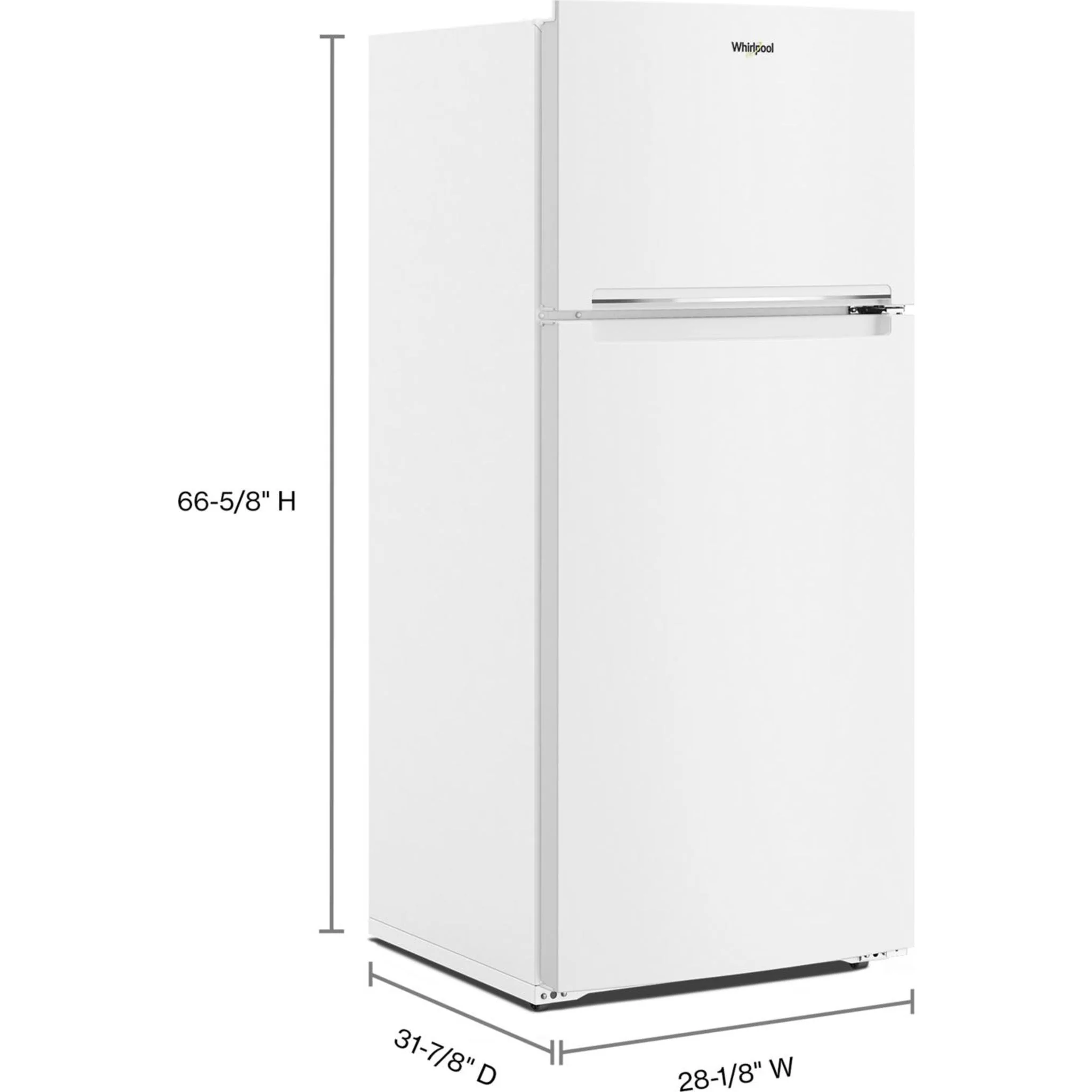 Whirlpool 28-inch Wide Top-Freezer Refrigerator - 16.3 Cu. Ft. -White (WRTX5028PW) - Image 11