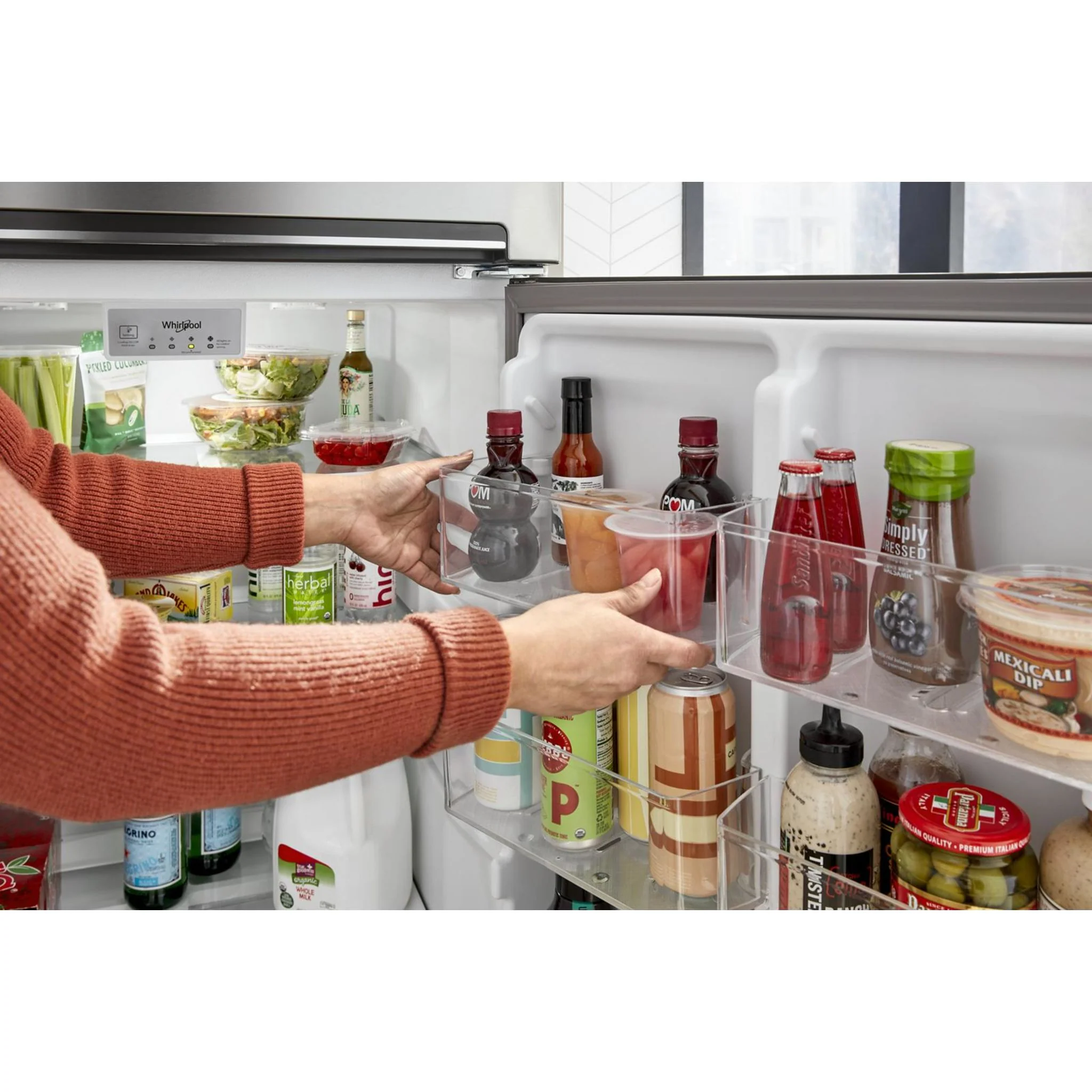 Whirlpool 28-inch Wide Top-Freezer Refrigerator - 16.6 Cu. Ft. -Stainless Steel Finish (WRTX5328PM) - Image 11