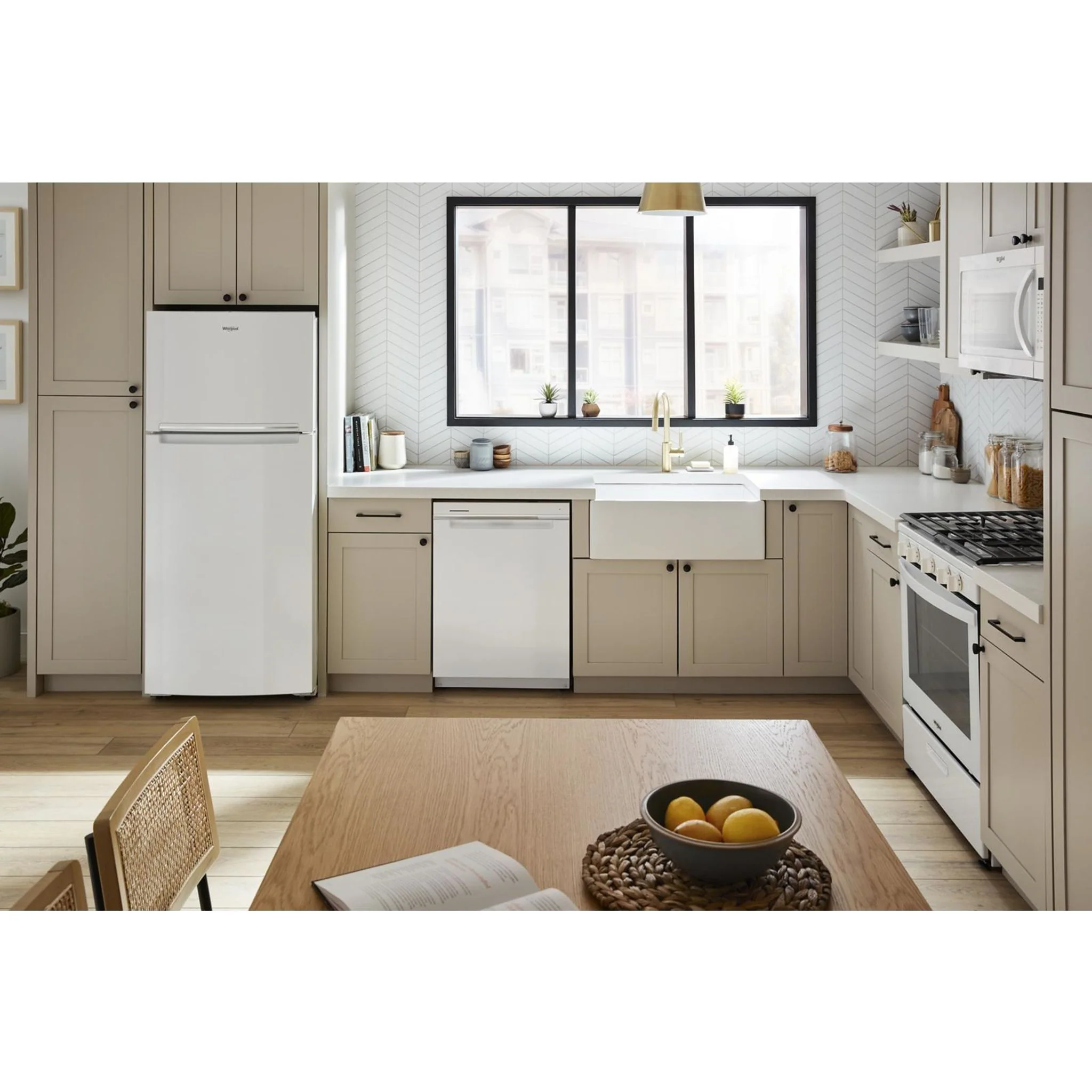 Whirlpool 28-inch Wide Top-Freezer Refrigerator - 16.6 Cu. Ft. -White (WRTX5328PW) - Image 5