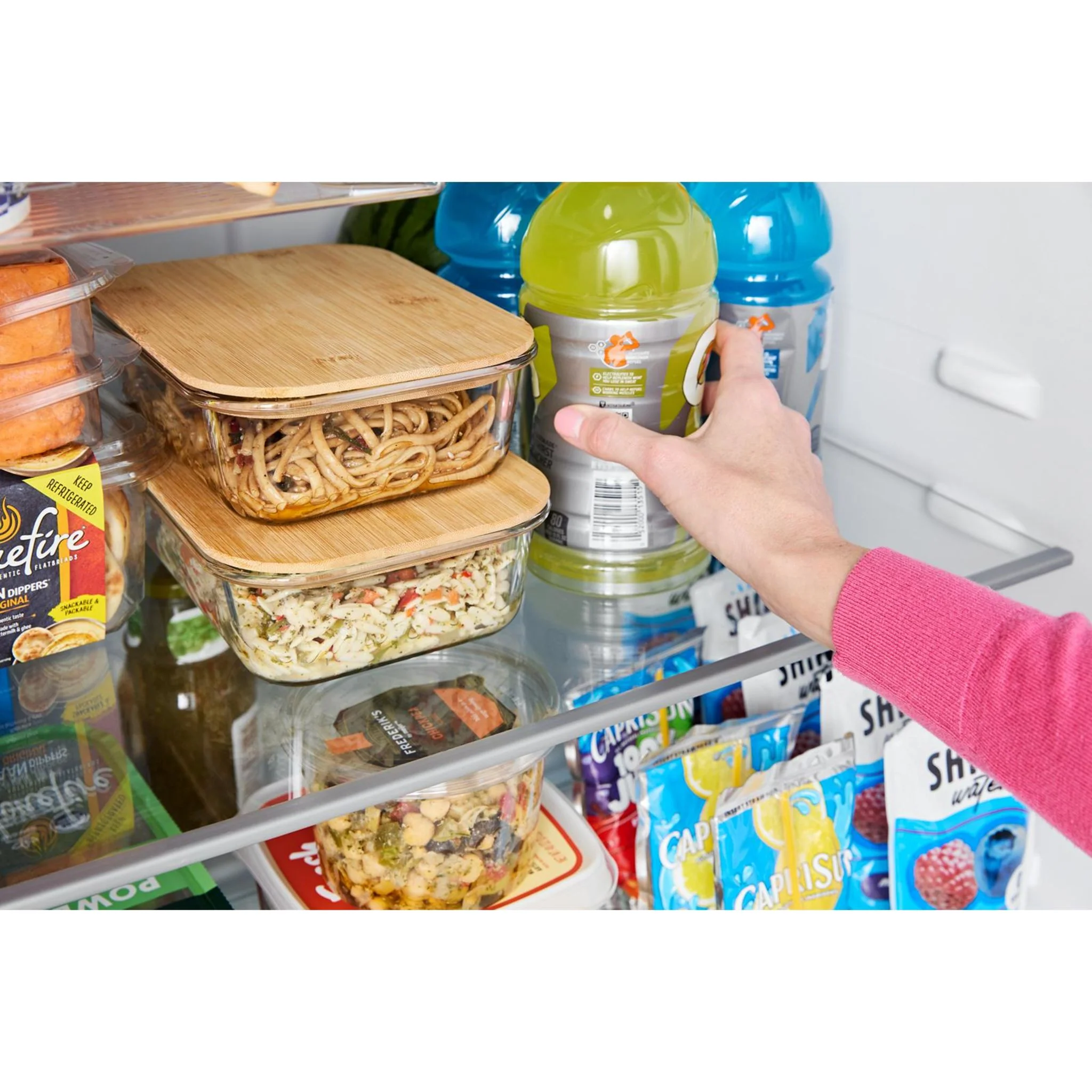 Whirlpool Top Mount Fridge (WRTX7419SB) - Black - Image 6