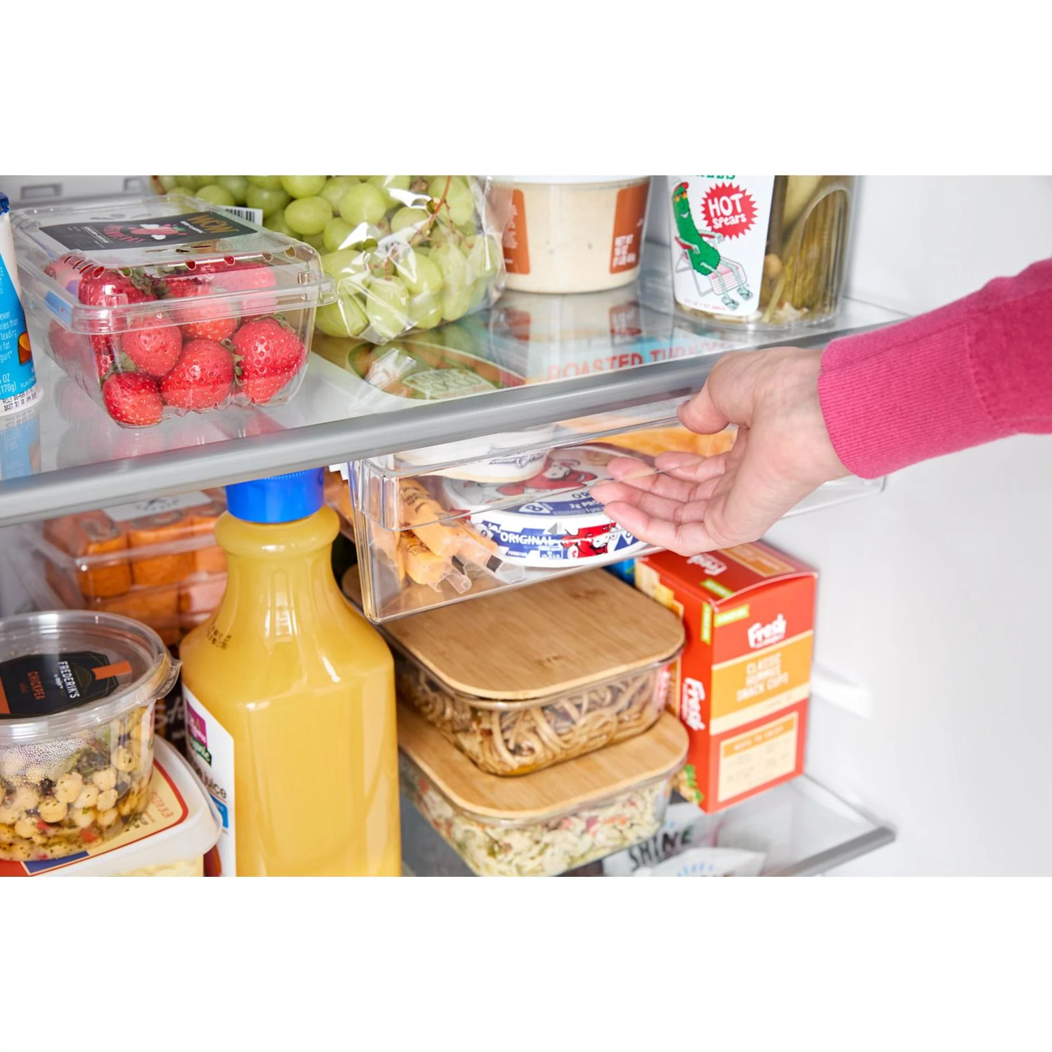 Whirlpool Top Mount Fridge (WRTX7419SW) - White - Image 8