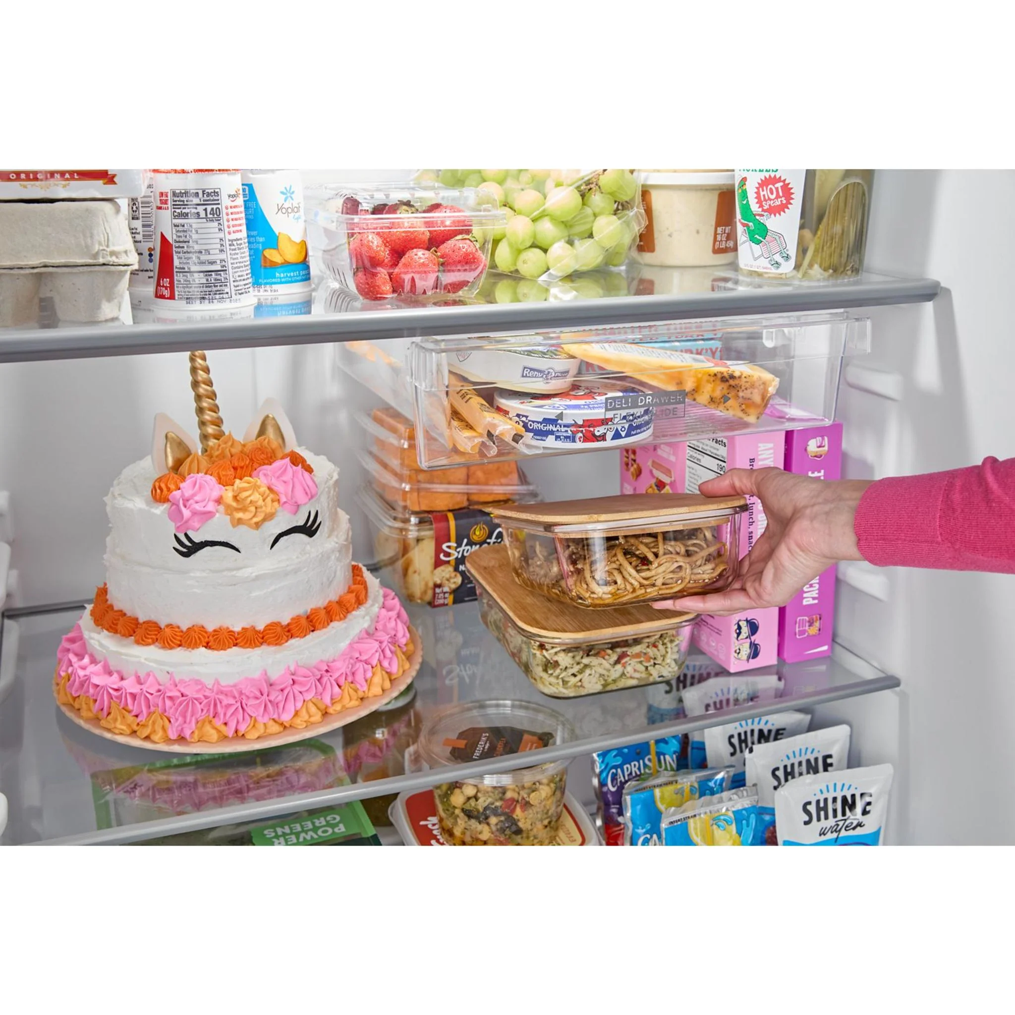 Whirlpool Top Mount Fridge (WRTX7419SZ) - Fingerprint-Resistant Stainless Finish - Image 2