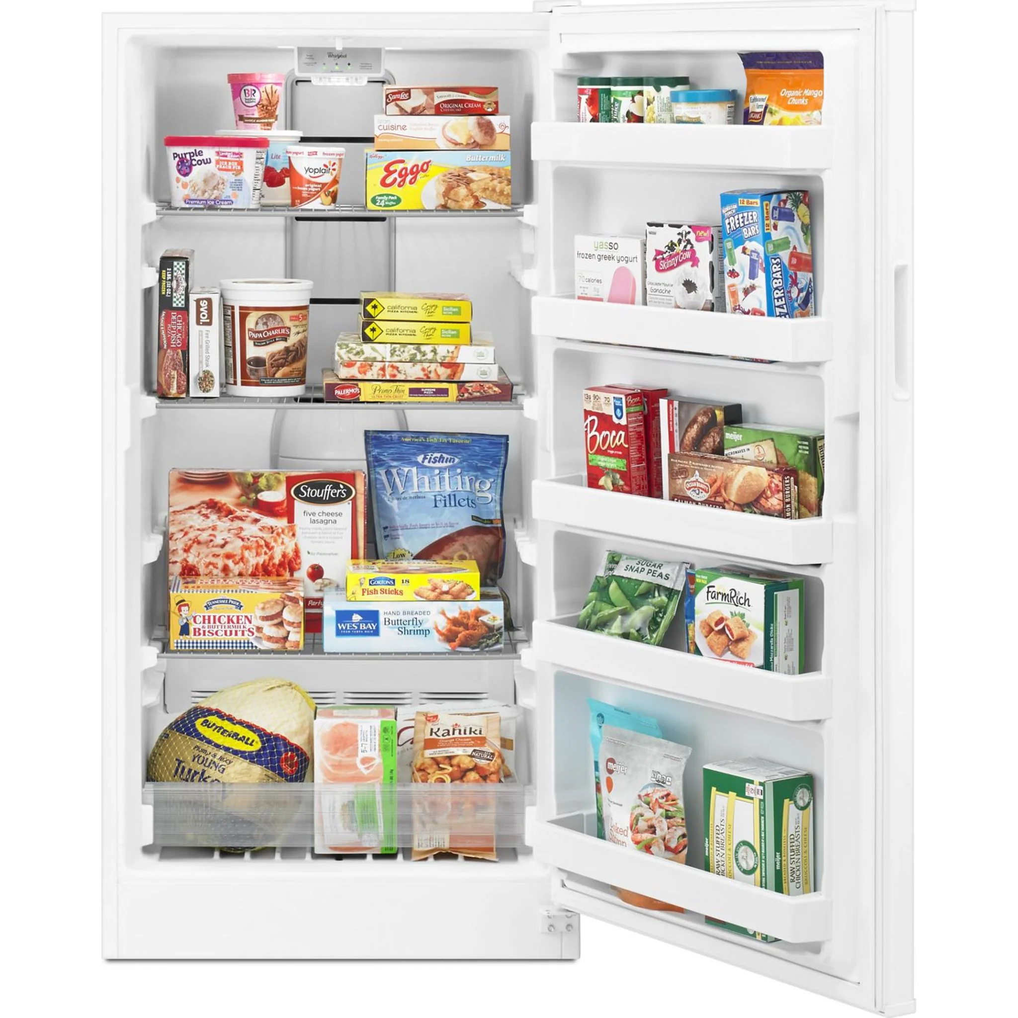 Whirlpool 16 cu. ft. Upright Freezer with Electronic Temperature Controls -White (WZF34X16DW) - Image 20