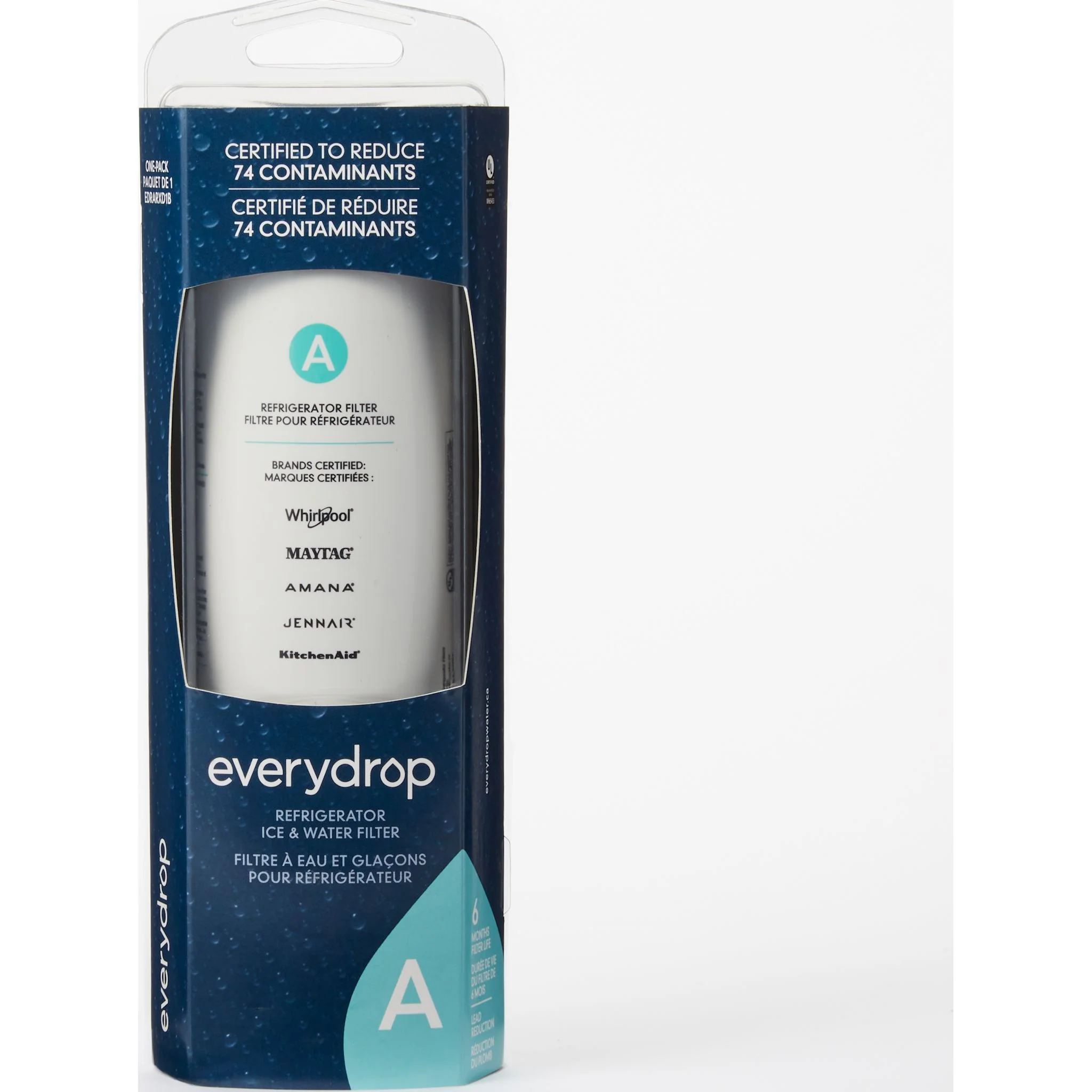 Whirlpool everydrop Refrigerator Water Filter A - EDRARXD1B (Pack of 1) -White (EDRARXD1B) - Image 3