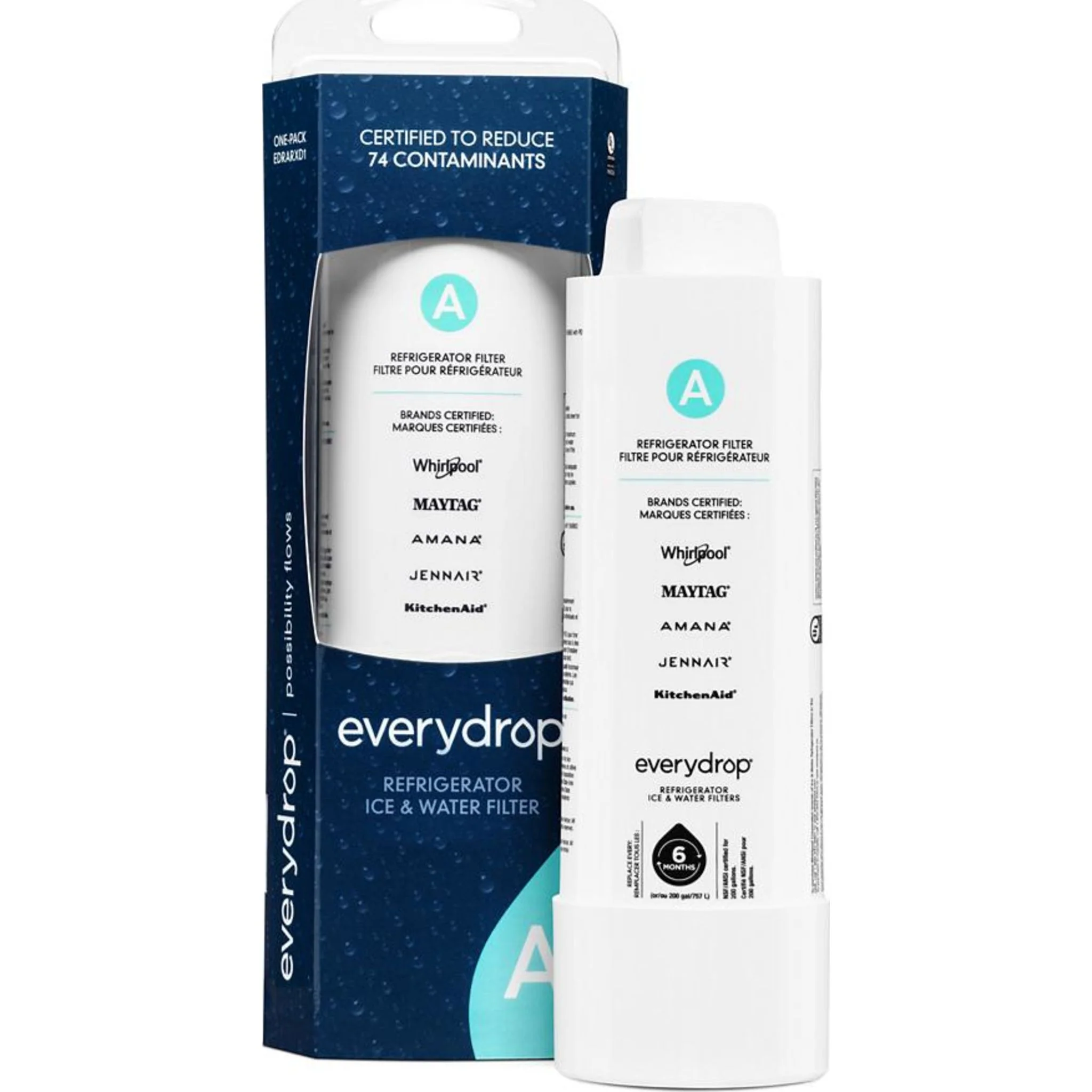 Whirlpool everydrop Refrigerator Water Filter A - EDRARXD1B (Pack of 1) -White (EDRARXD1B) - Image 7