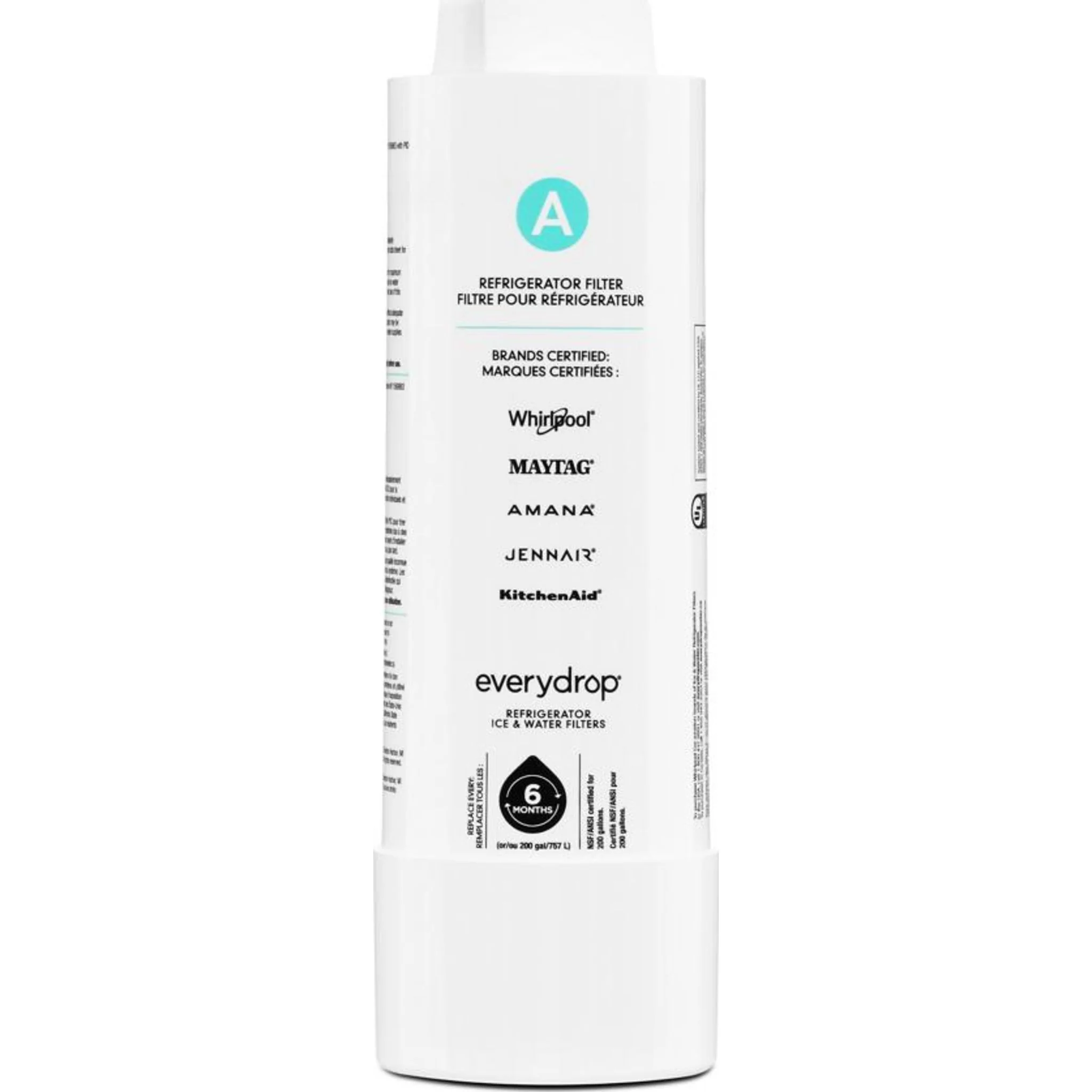 Whirlpool everydrop Refrigerator Water Filter A - EDRARXD1B (Pack of 1) -White (EDRARXD1B) - Image 8