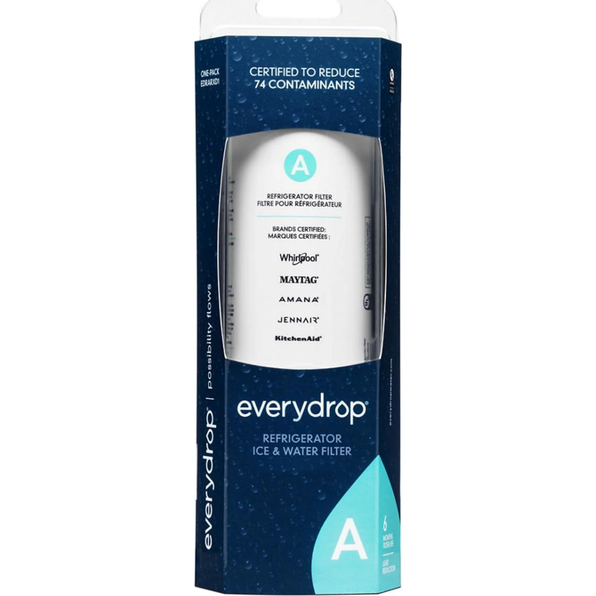 Whirlpool everydrop Refrigerator Water Filter A - EDRARXD1B (Pack of 1) -White (EDRARXD1B) - Image 9
