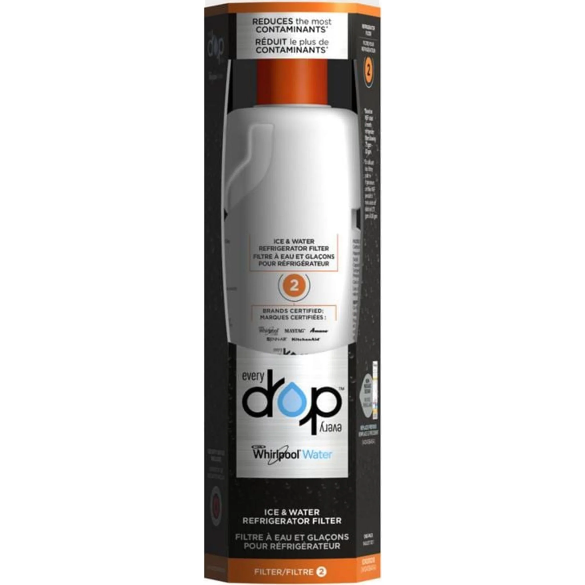 Whirlpool everydrop Ice & Water Refrigerator Filter 2 - EDR2RXD1B -White (EDR2RXD1B) - Image 11