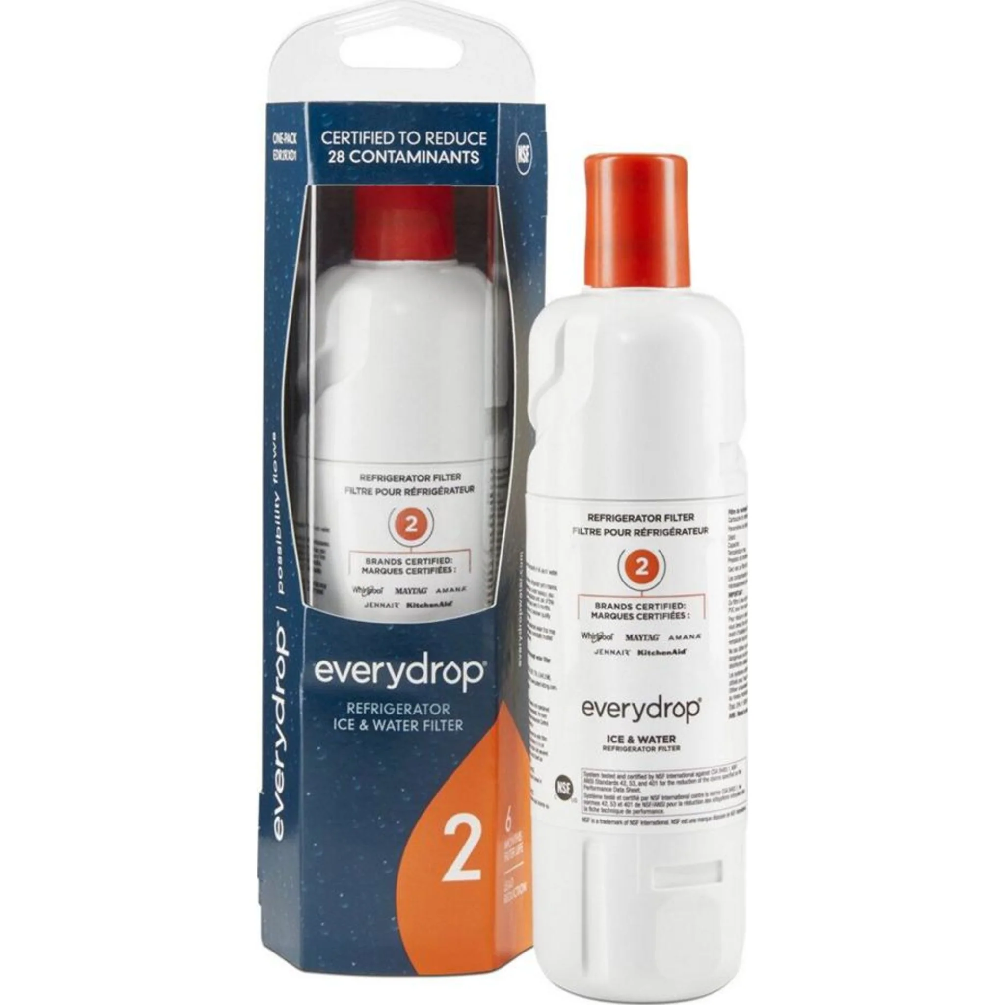Whirlpool everydrop Ice & Water Refrigerator Filter 2 - EDR2RXD1B -White (EDR2RXD1B) - Image 9