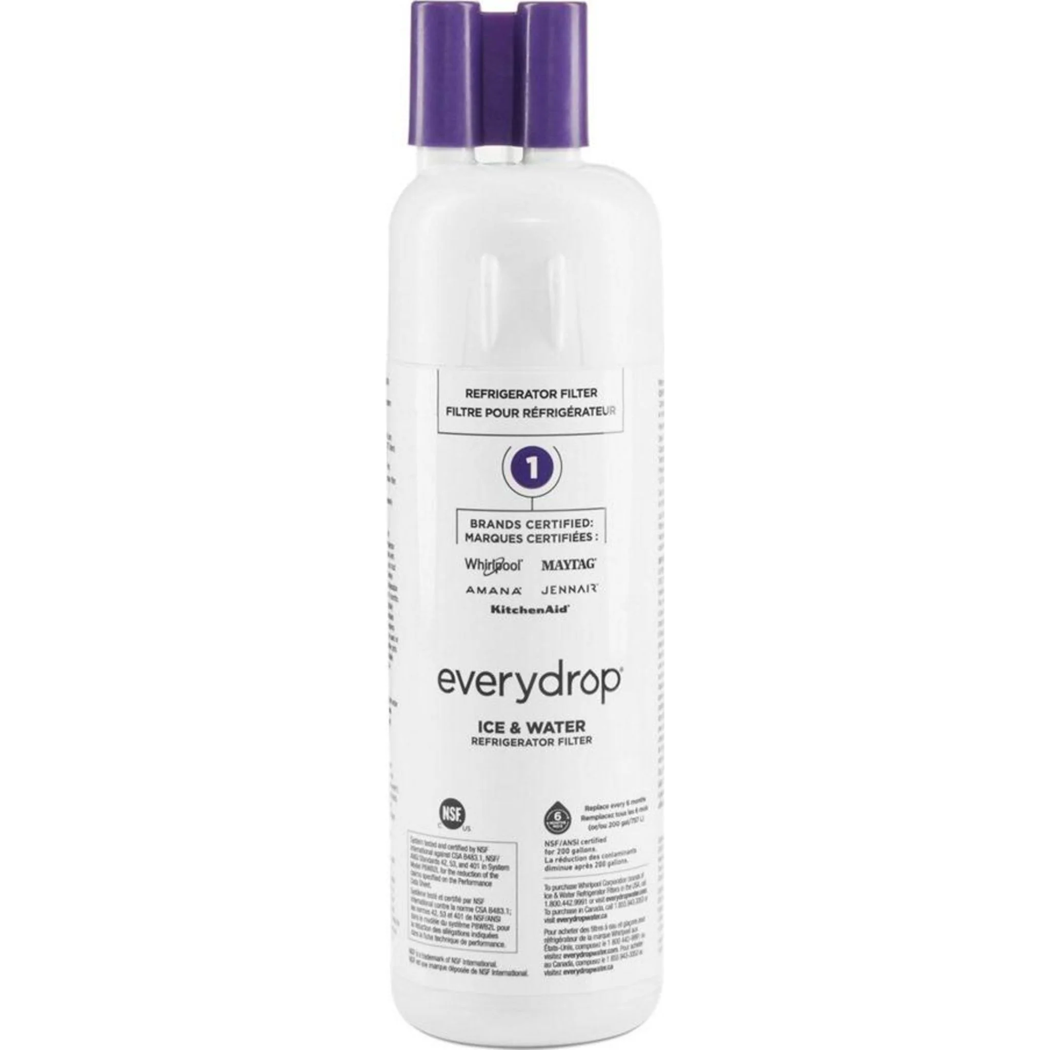 Whirlpool everydrop Ice & Water Refrigerator Filter 1 - EDR1RXD1B -White (EDR1RXD1B) - Image 3