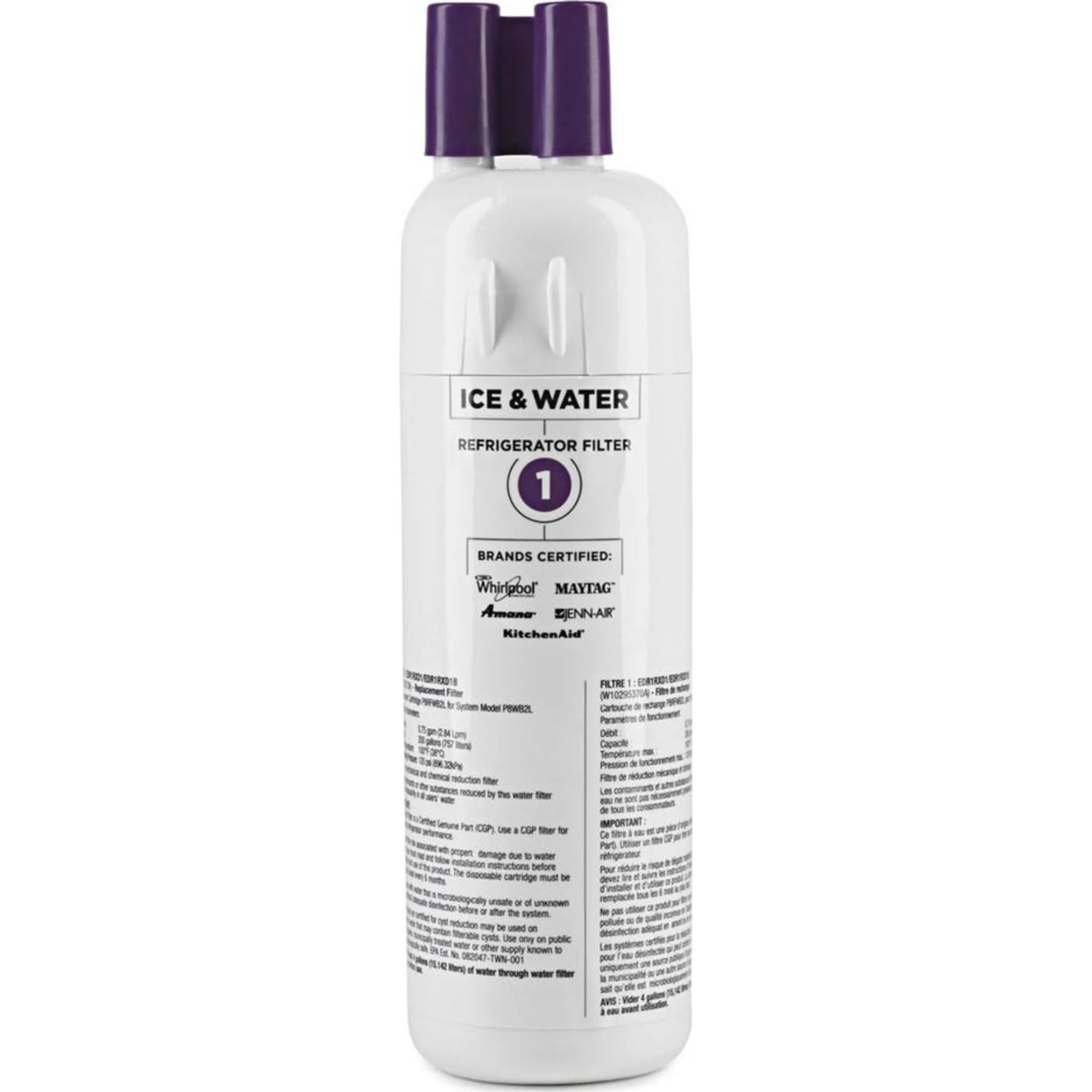 Whirlpool everydrop Ice & Water Refrigerator Filter 1 - EDR1RXD1B -White (EDR1RXD1B) - Image 4