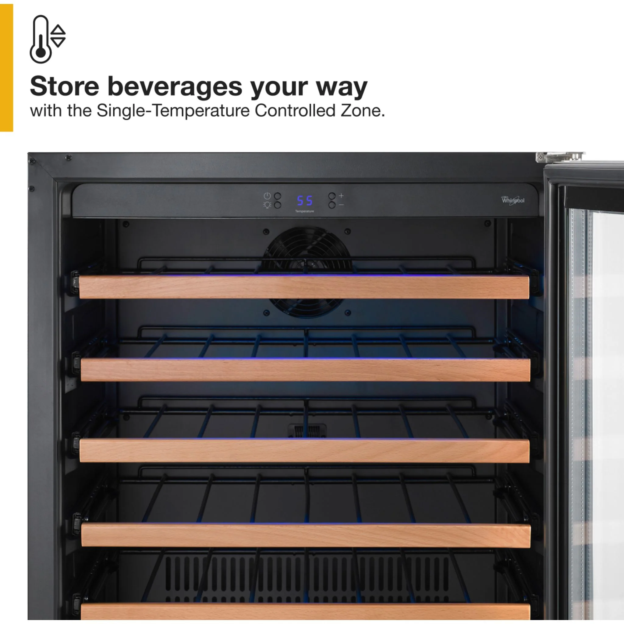 Whirlpool 24" Undercounter Wine Center with Custom Temperature Control -Stainless Steel (WUW35X24DS) - Image 7
