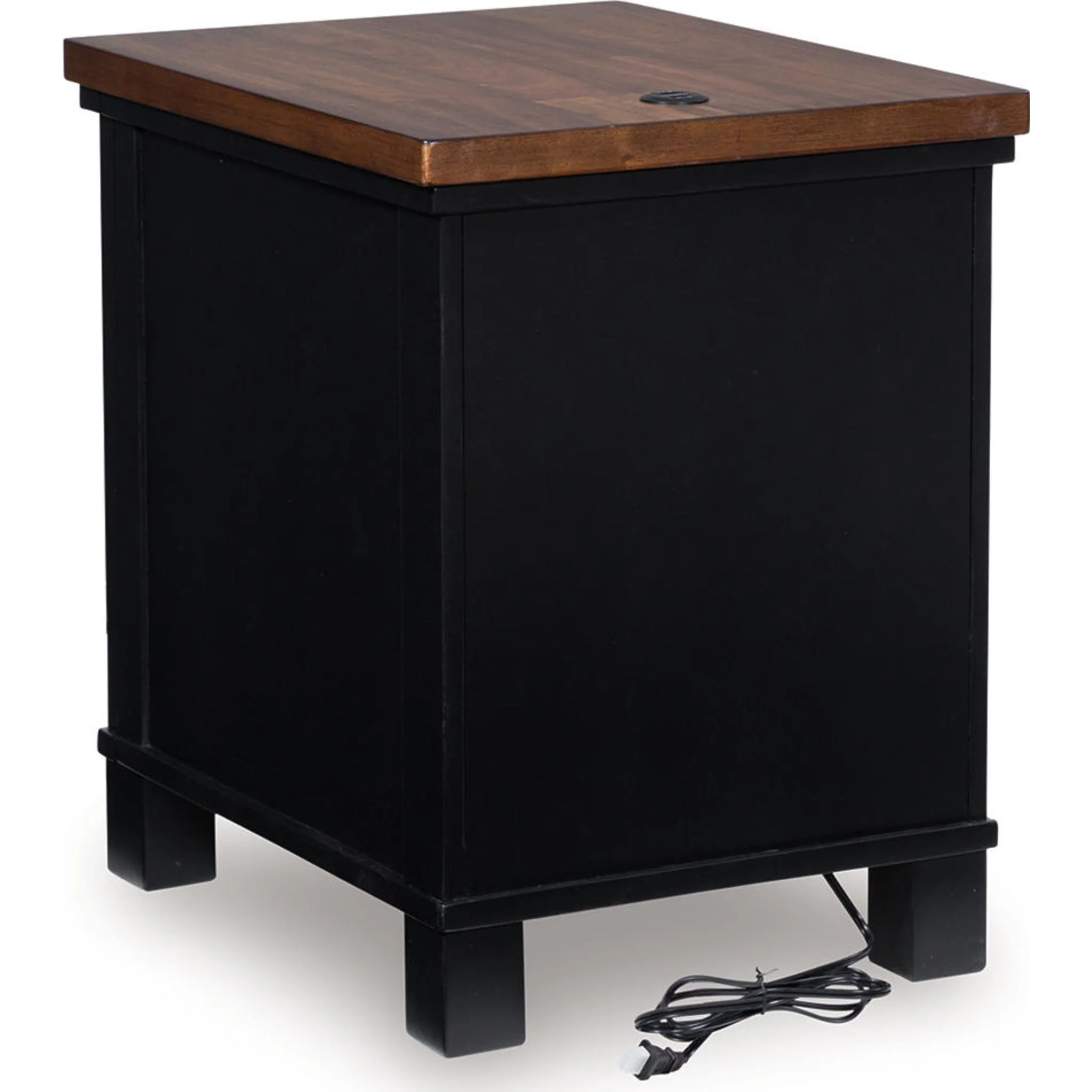 Wildenauer Chairside End Table - Brown/Black - Image 5