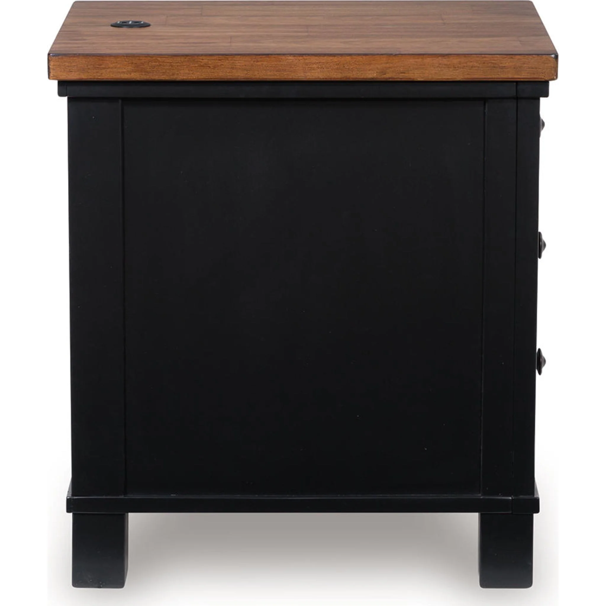 Wildenauer Chairside End Table - Brown/Black - Image 9