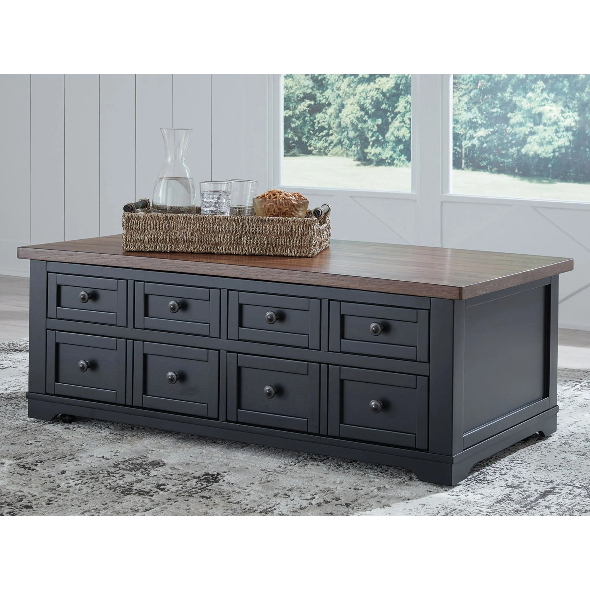 Wildenauer Coffee Table - Brown/Black - Image 8