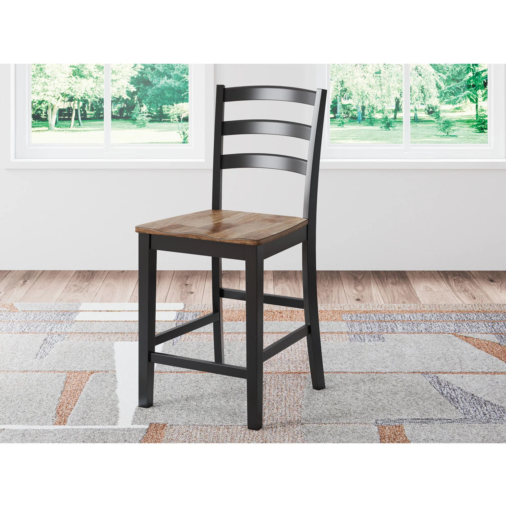 Wildenauer Counter Height Stool - Brown/Black - (D634-124) - Image 2