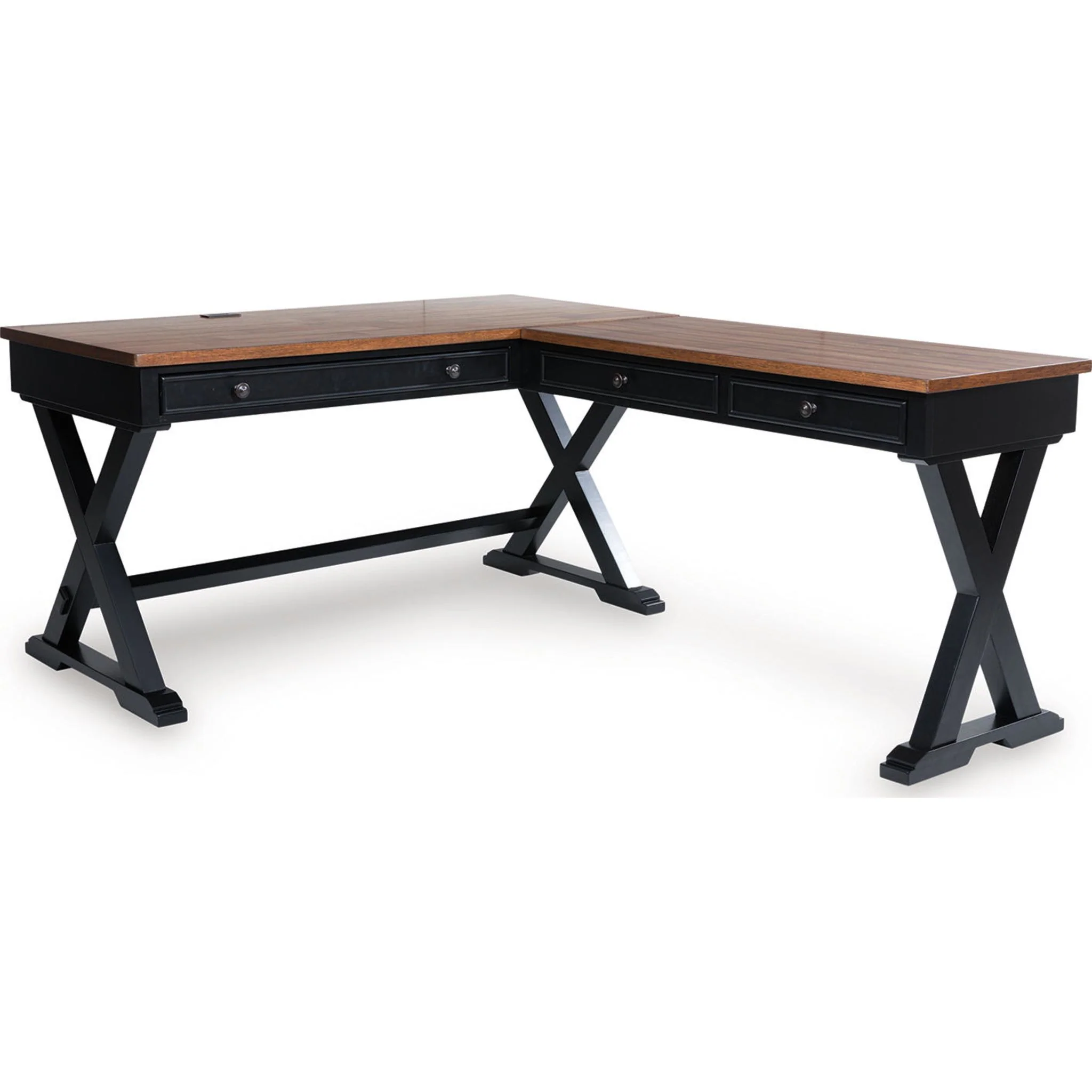 Wildenauer Desk - Brown/Black - Image 2