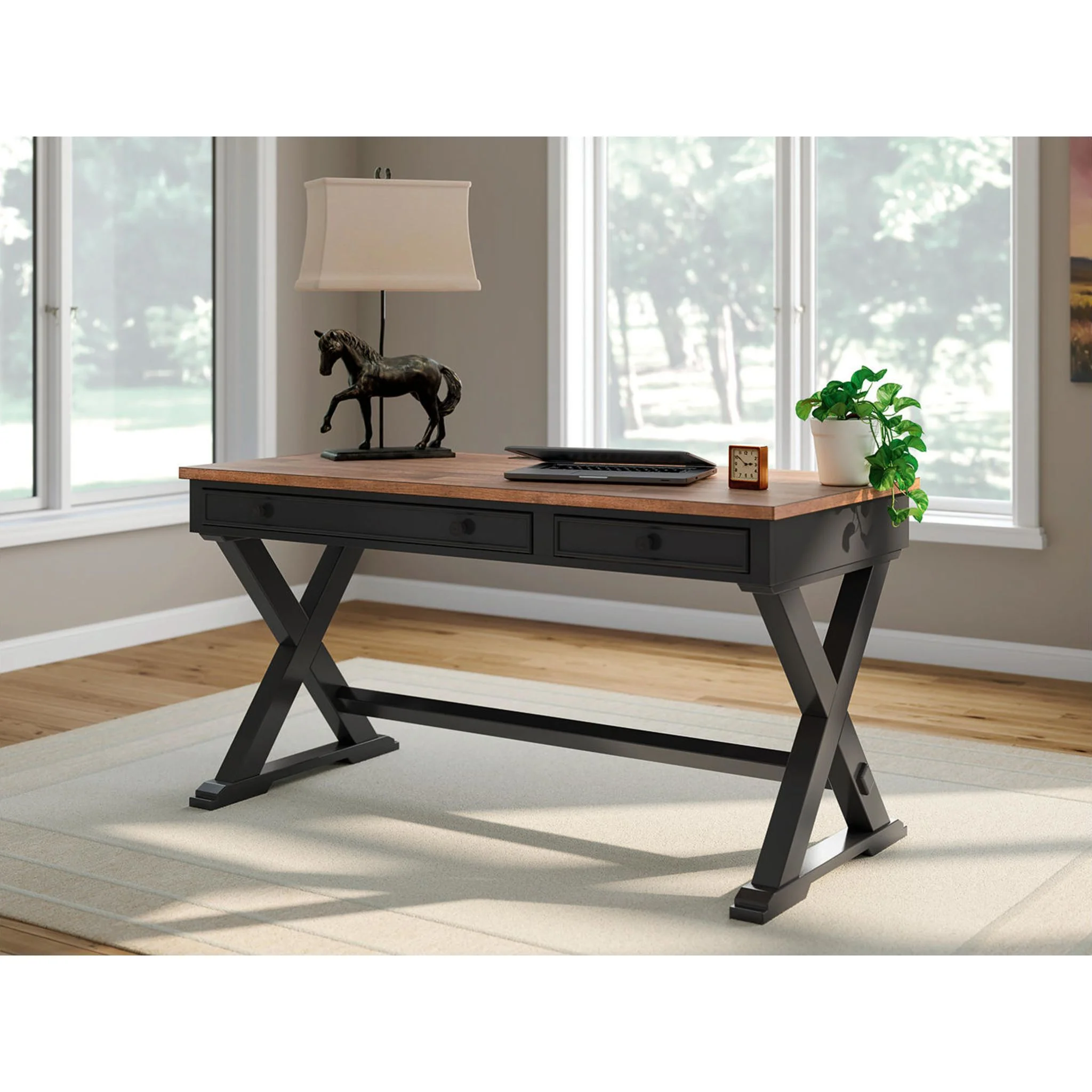 Wildenauer Desk - Brown/Black - Image 2