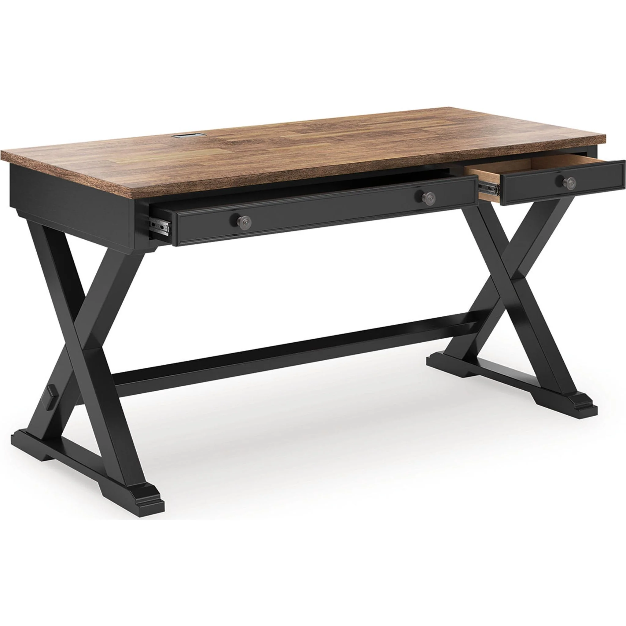 Wildenauer Desk - Brown/Black - Image 4