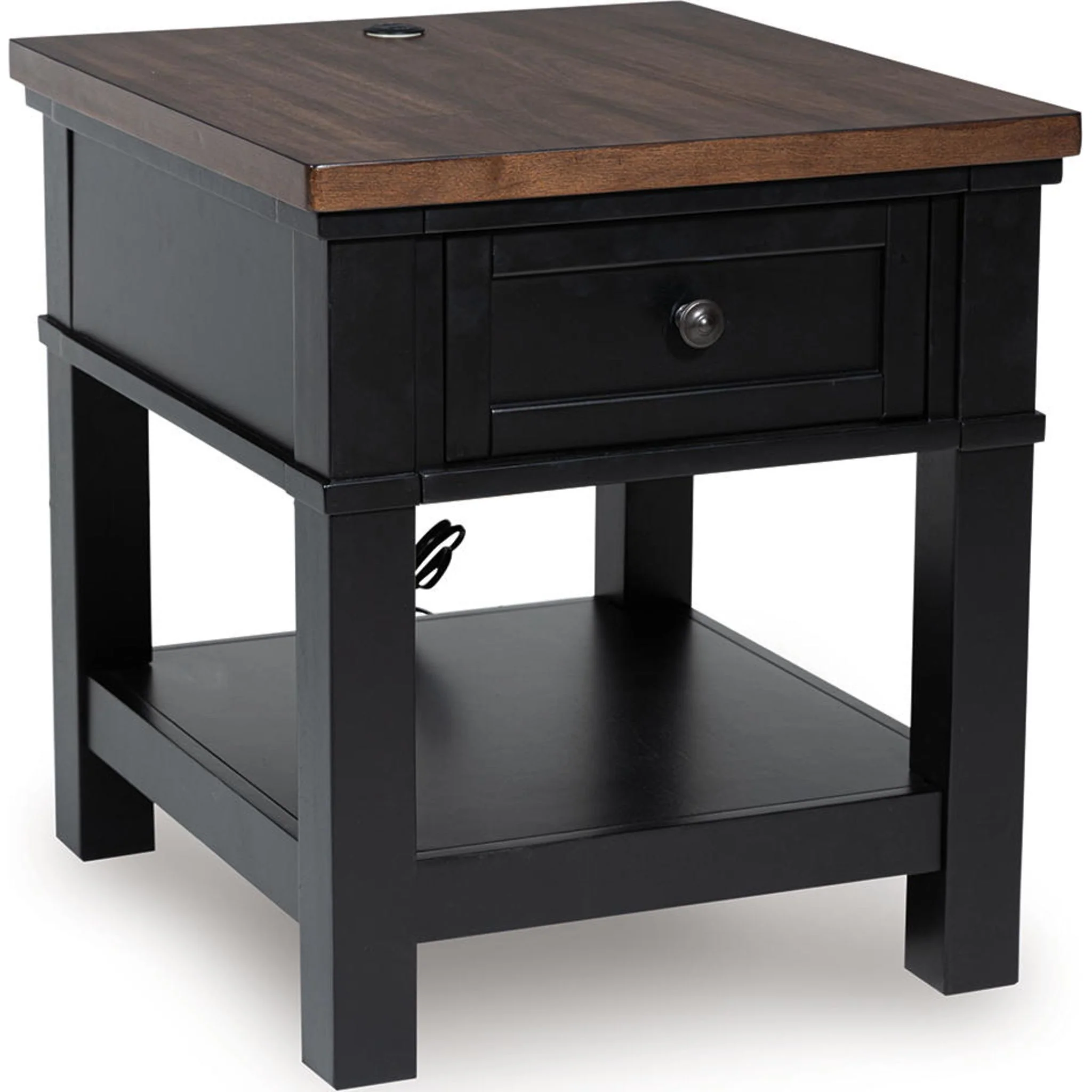 Wildenauer End Table - Brown/Black - Image 3