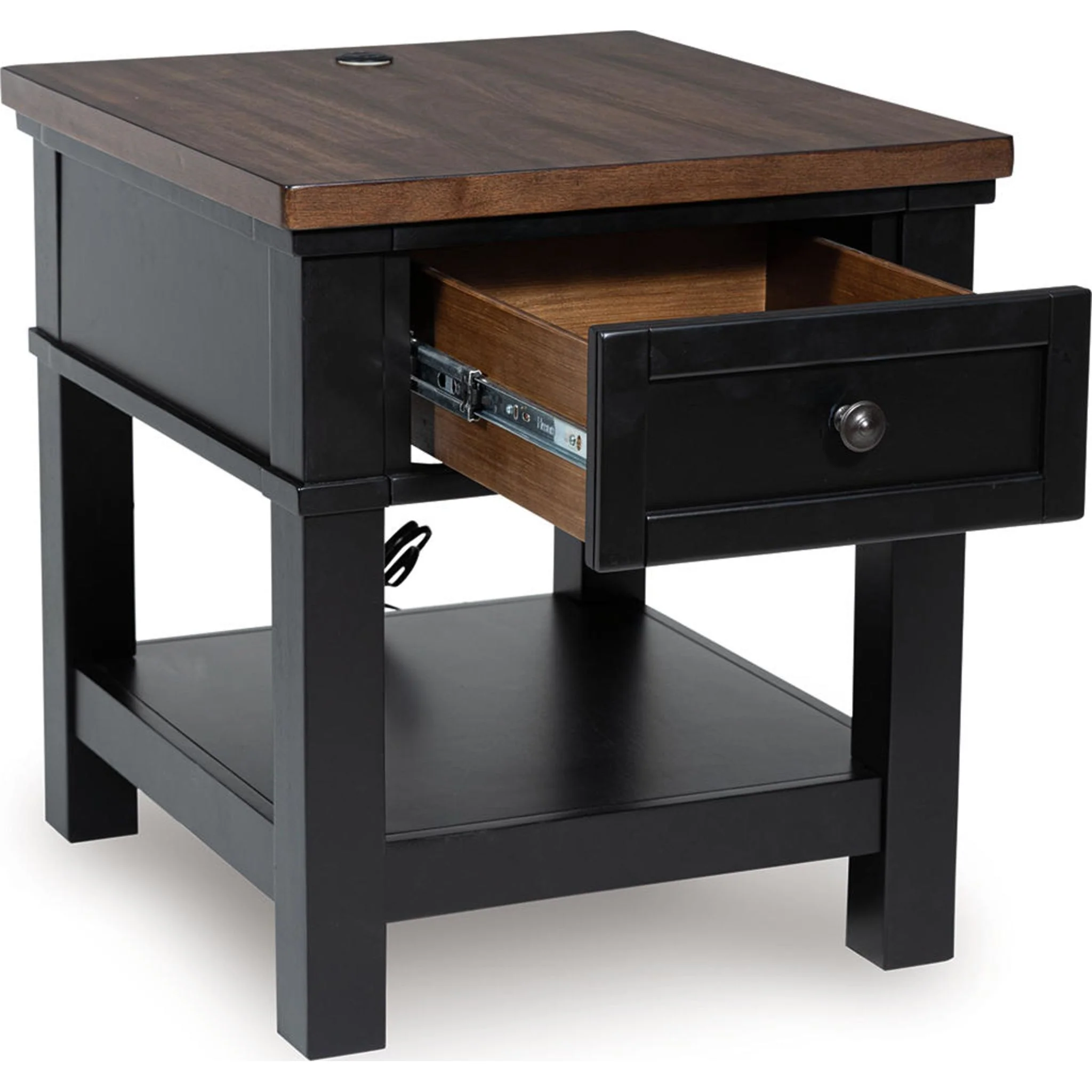 Wildenauer End Table - Brown/Black - Image 4