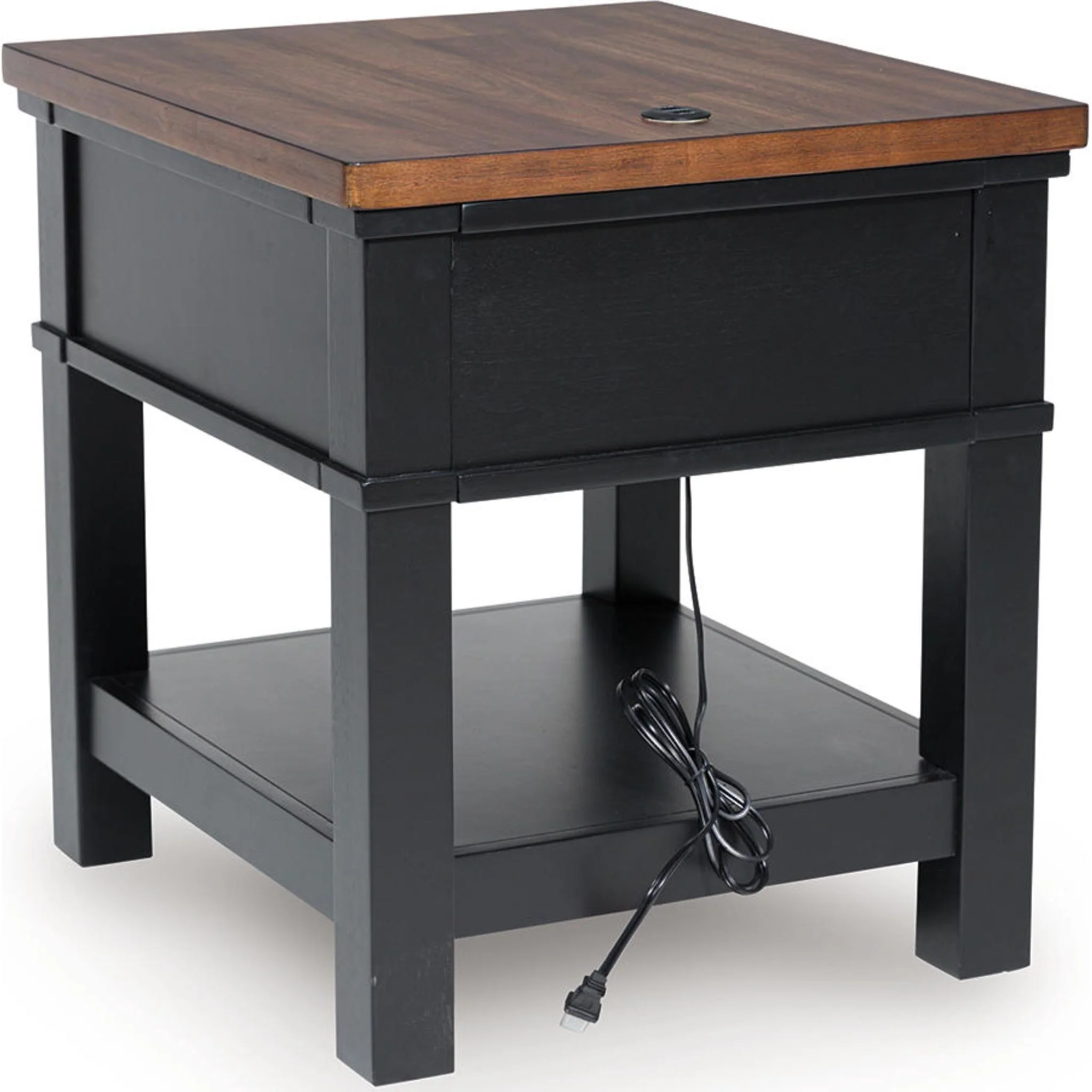 Wildenauer End Table - Brown/Black - Image 5
