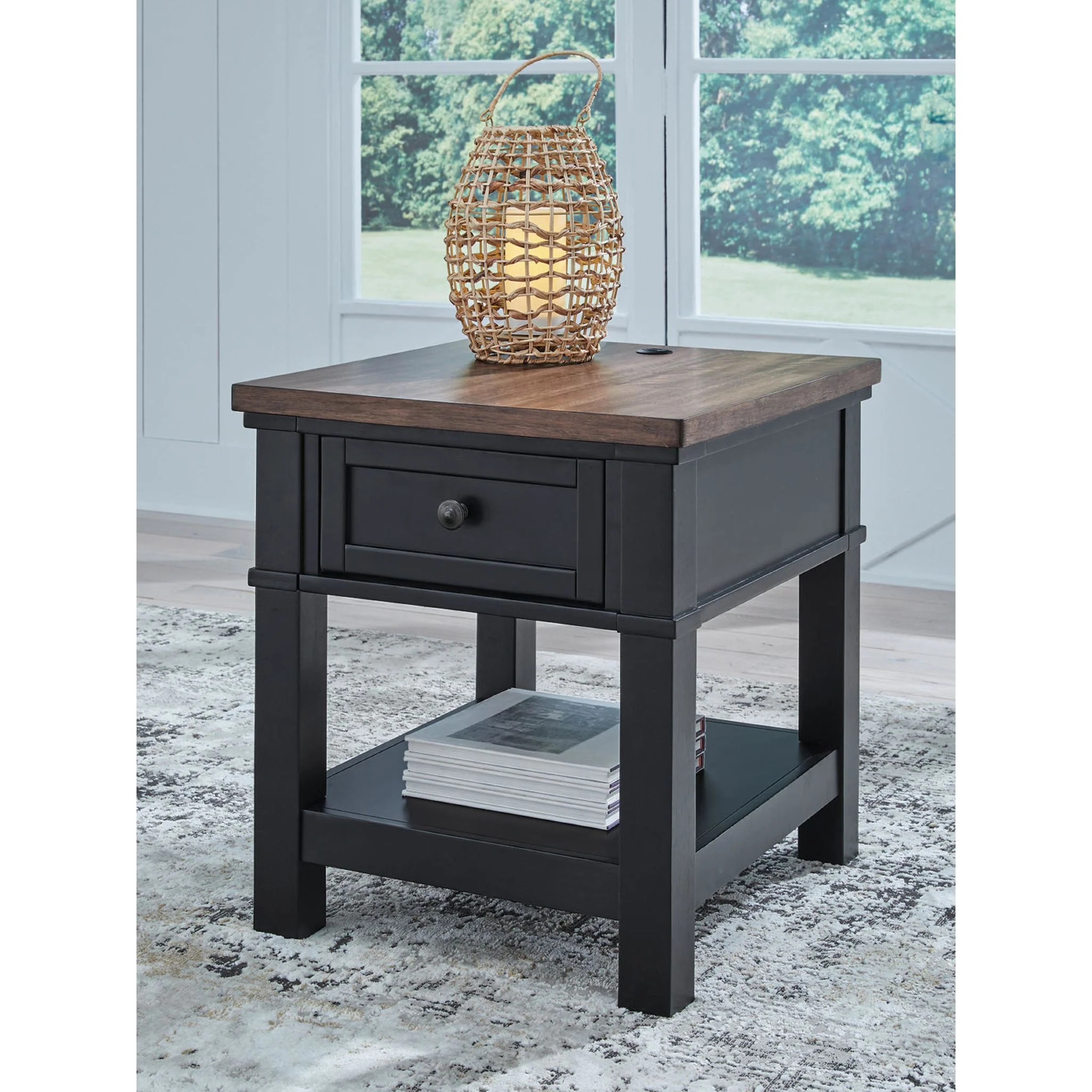 Wildenauer End Table - Brown/Black - Image 6